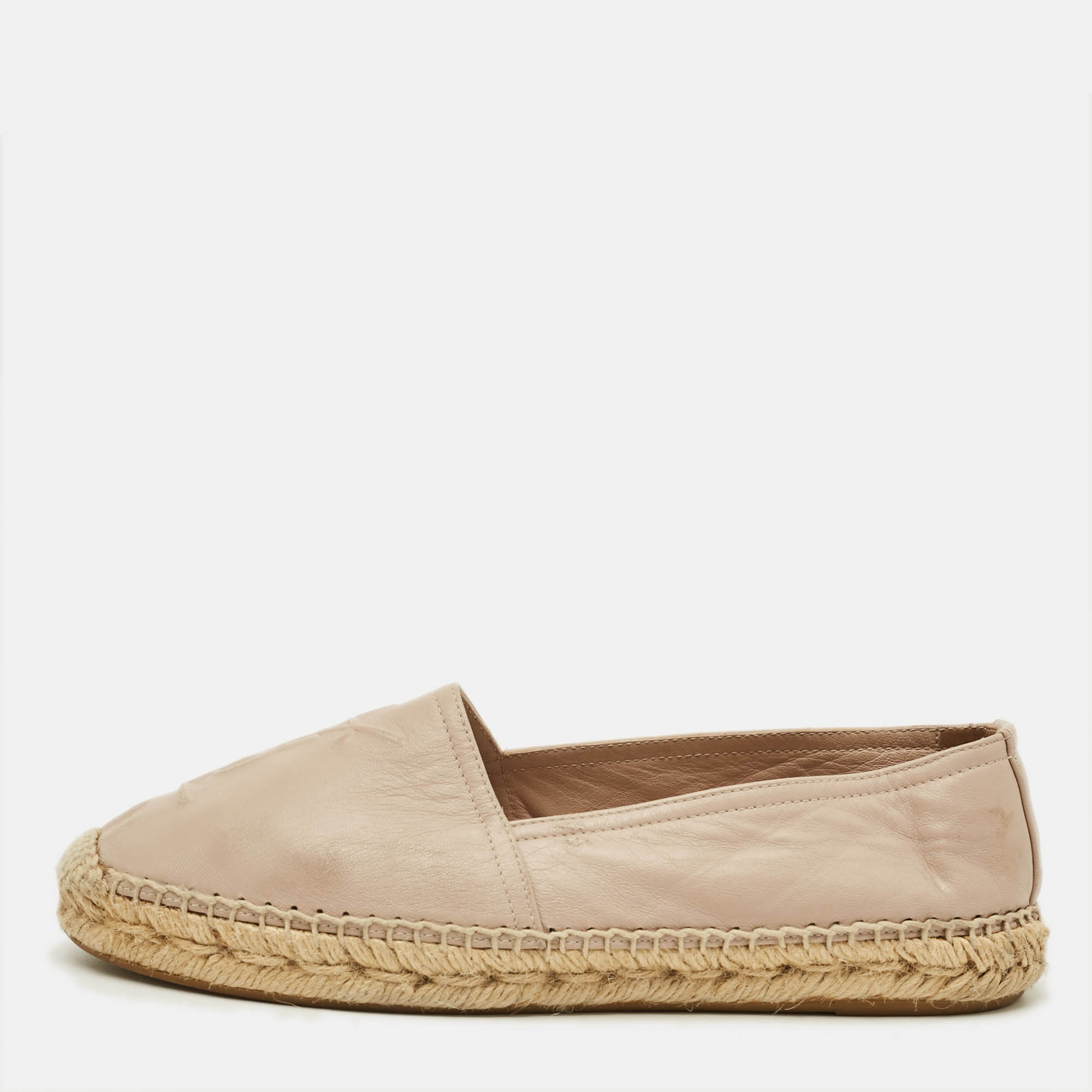 Saint Laurent Cassandra Size Cream Leather Espadrille Flats
Saint Laurent Cassandra Size Cream Leather Espadrille Flats