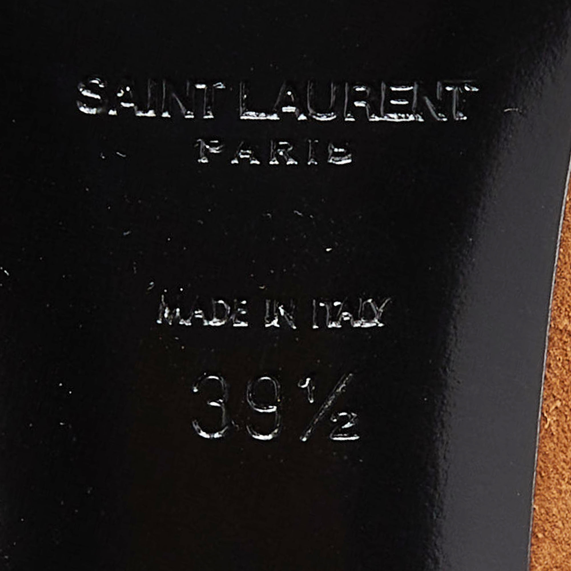 Saint Laurent Brown Suede Lace Up Ankle Boots Size 39.5