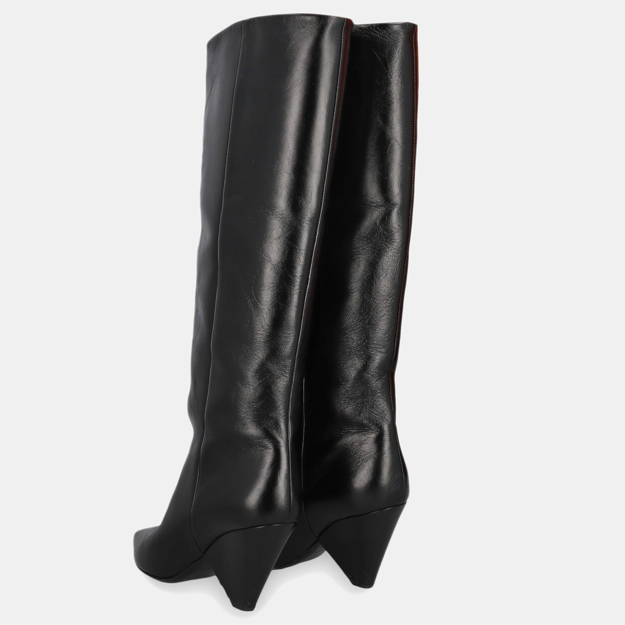 Saint Laurent  Women's Leather Boots - Black - EU 37.5