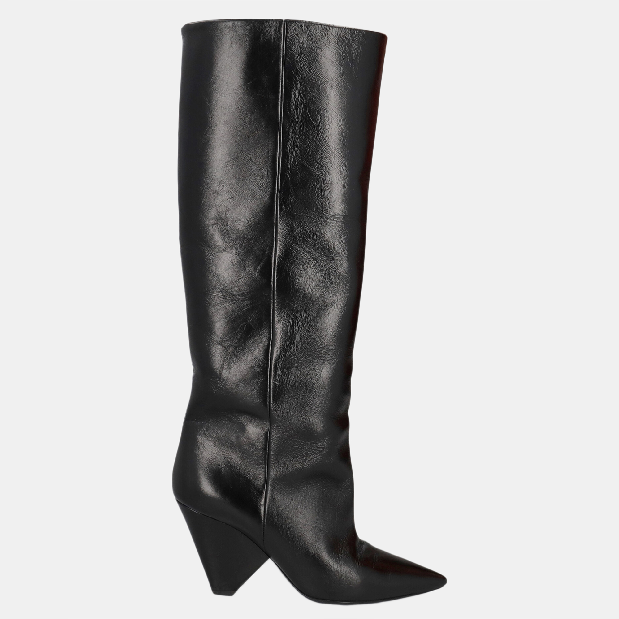 Saint Laurent  Women's Leather Boots - Black - EU 37.5