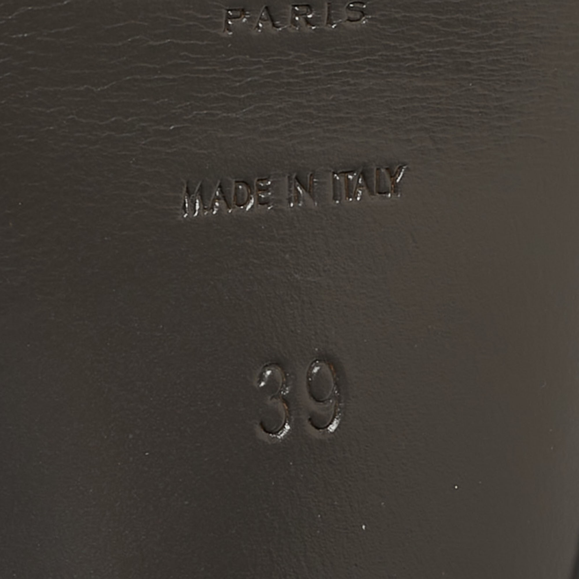 Saint Laurent Grey Leather Tribute Sandals Size 39