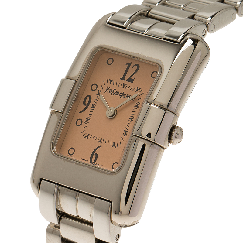 Saint Laurent Paris Pink Stainless Steel Classic Women's Wristwatch
Saint Laurent Paris Pink Stainless Steel Classic Women's Wristwatch