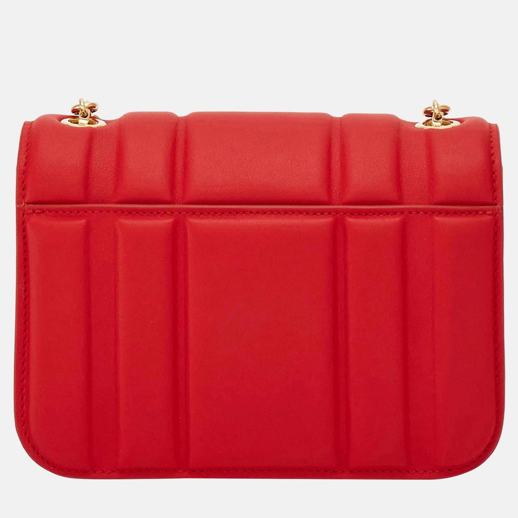 Ferragamo Flame Red Calfskin Leather Mini Bag