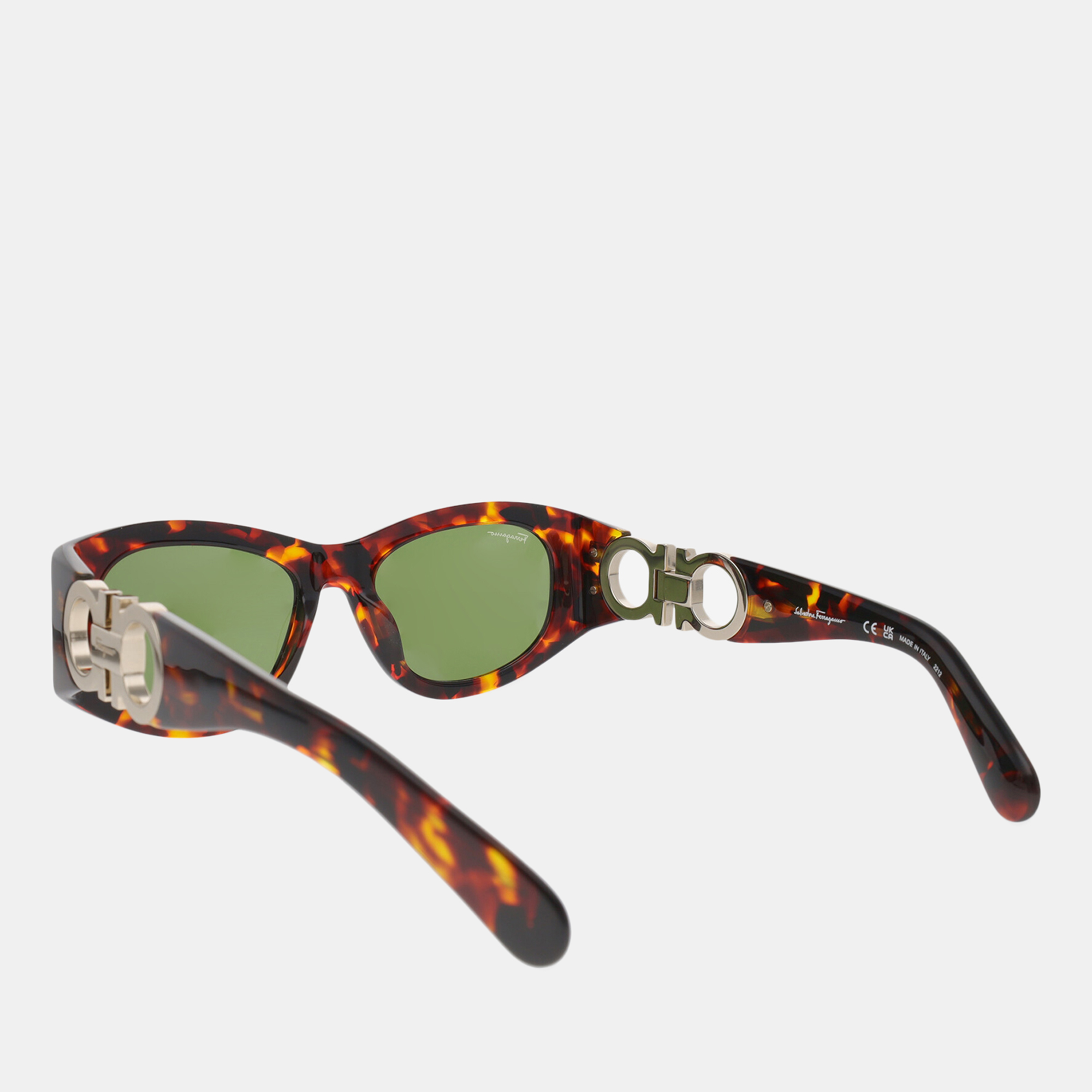 Salvatore Ferragamo  Women's Synthetic Fibers Cat-Eye Frame Sunglasses - Brown - One Size
