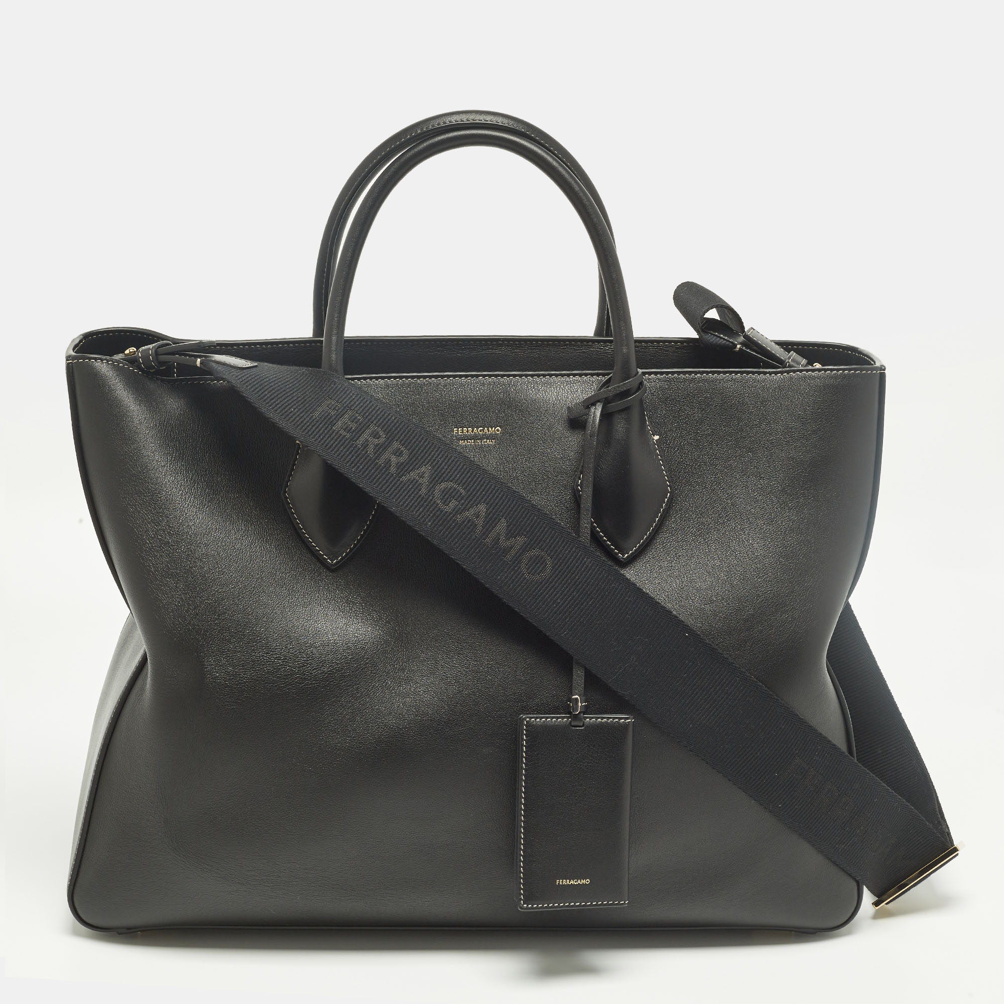 Salvatore Ferragamo Star Shaped Large Black Leather Tote
Salvatore Ferragamo Star Shaped Large Black Leather Tote
