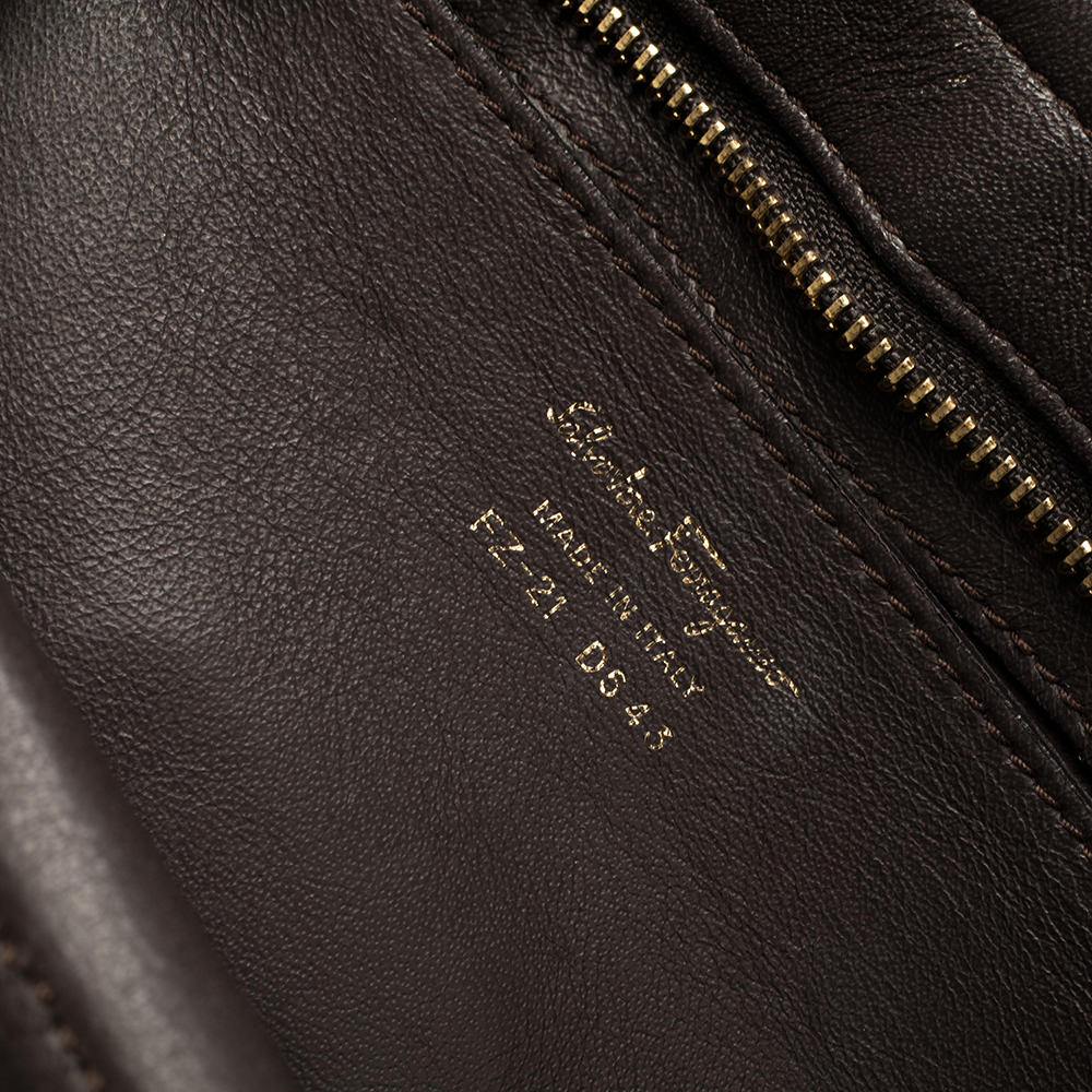 Salvatore Ferragamo Multicolor Leather Large Sofia Top Handle Bag