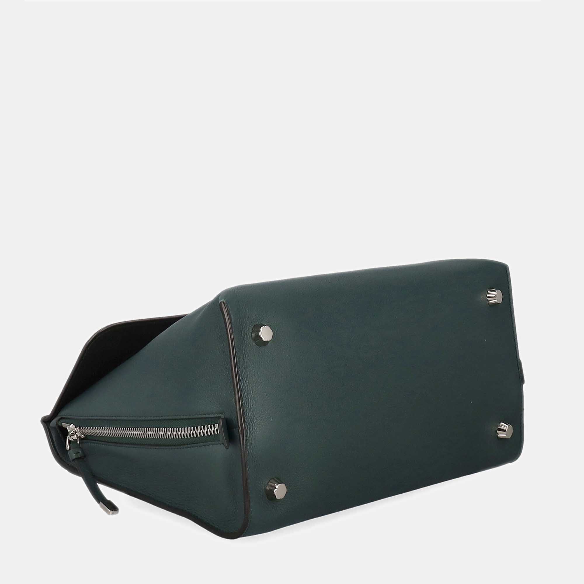Salvatore Ferragamo  Women's Leather Shoulder Bag - Green - One Size