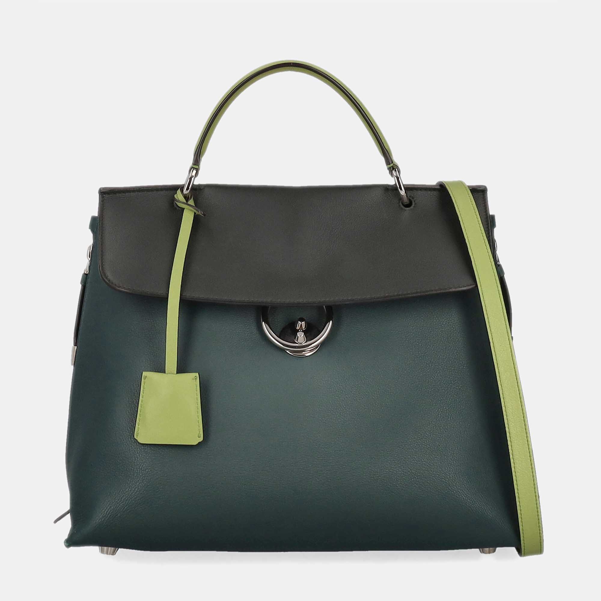 Salvatore Ferragamo  Women's Leather Shoulder Bag - Green - One Size
