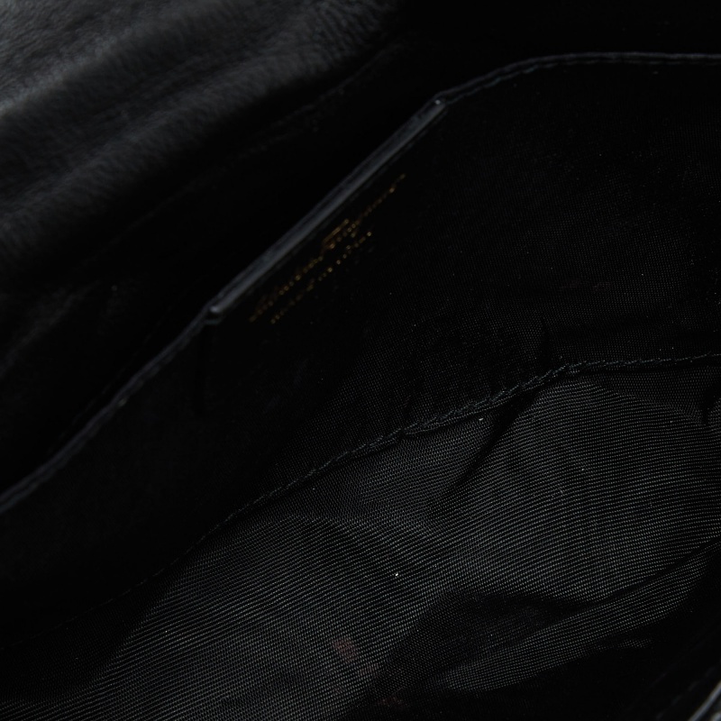 Salvatore Ferragamo Black Quilted Leather Miss Vara Shoulder Bag
