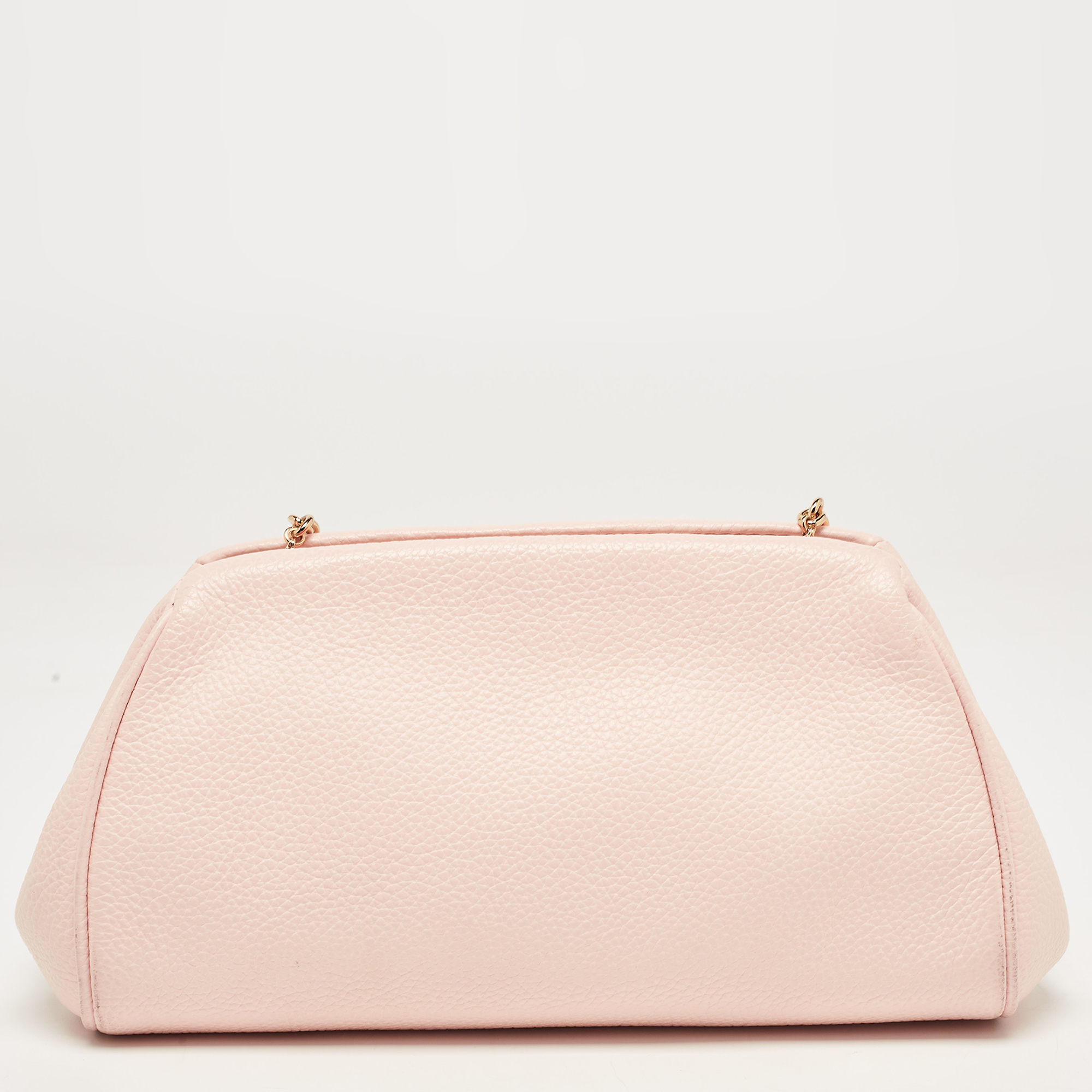 Salvatore Ferragamo Pink Leather Gancini Crossbody Bag