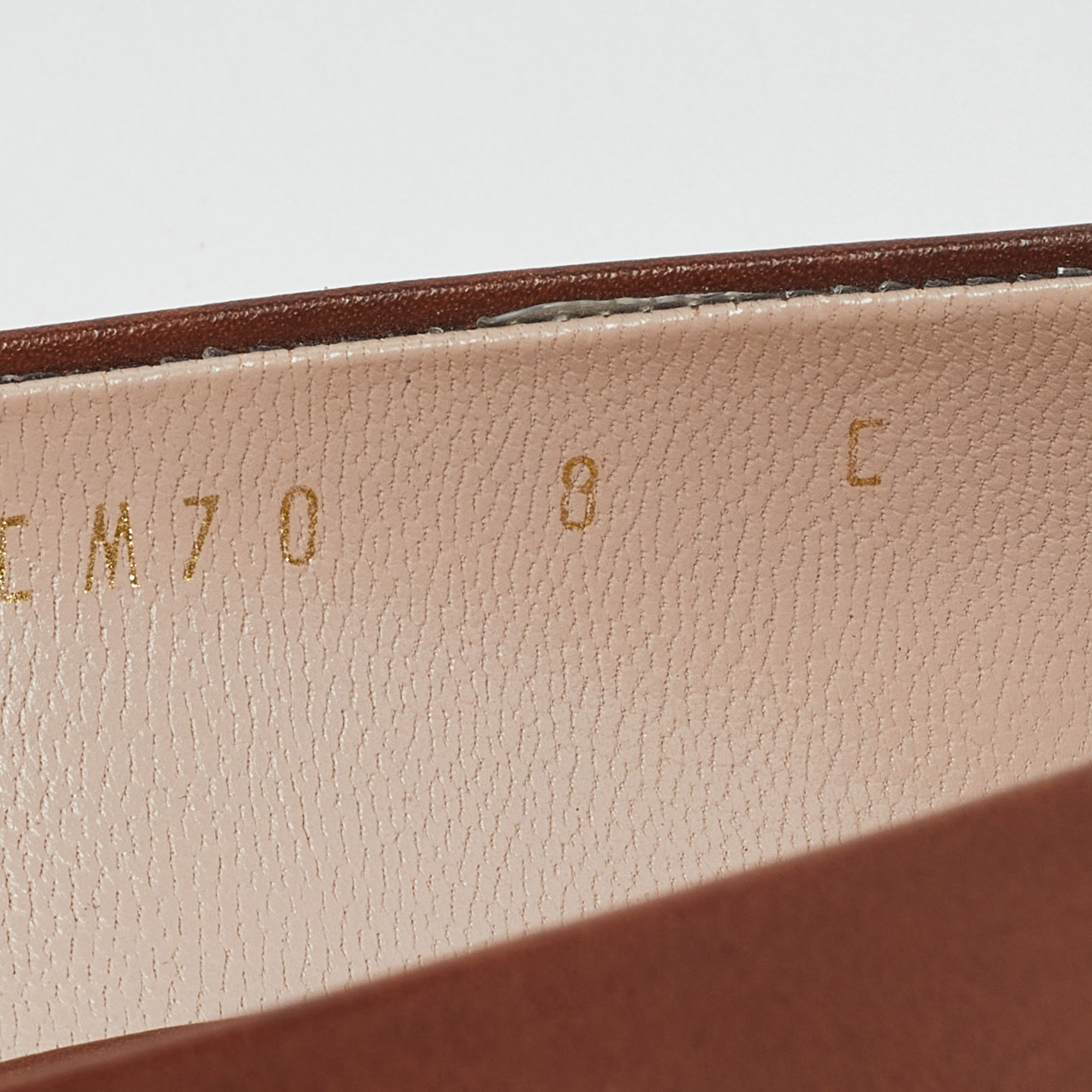 Salvatore Ferragamo Brown Leather Gancini Pumps Size 38.5