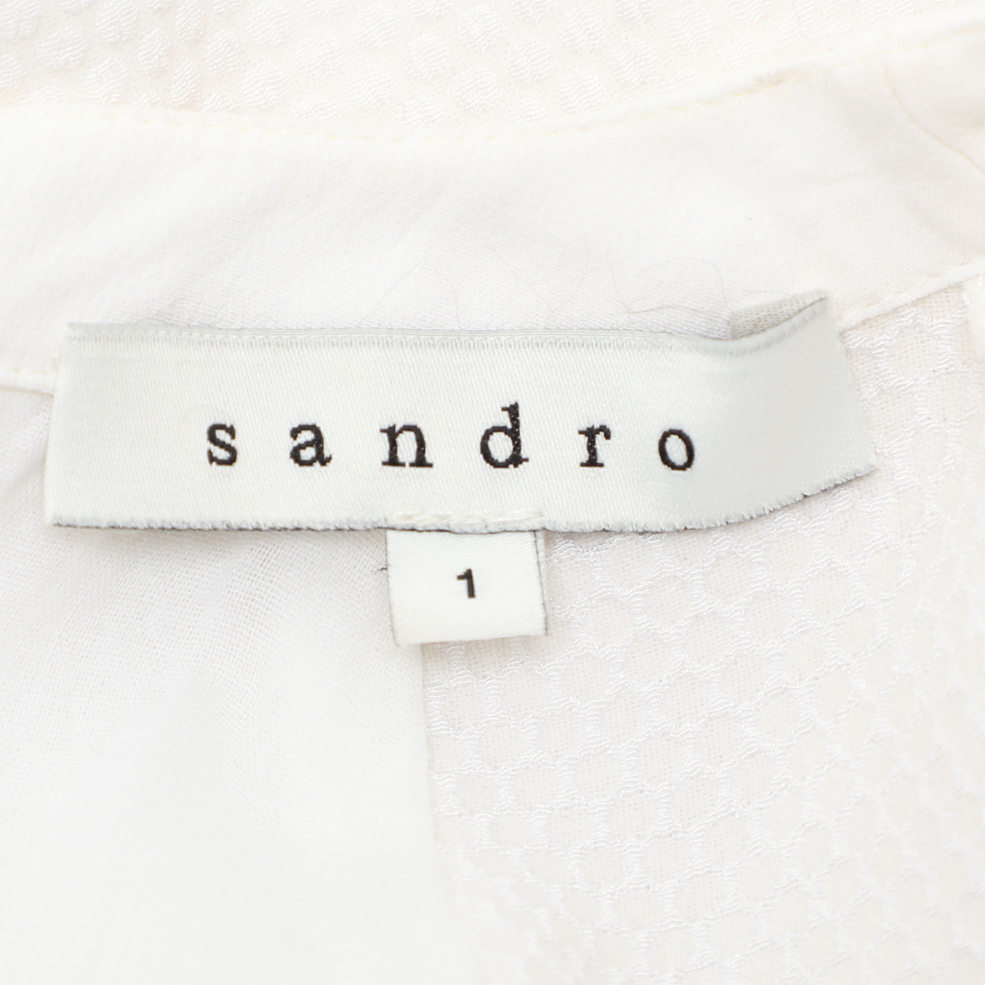 Sandro White Mini Dress S