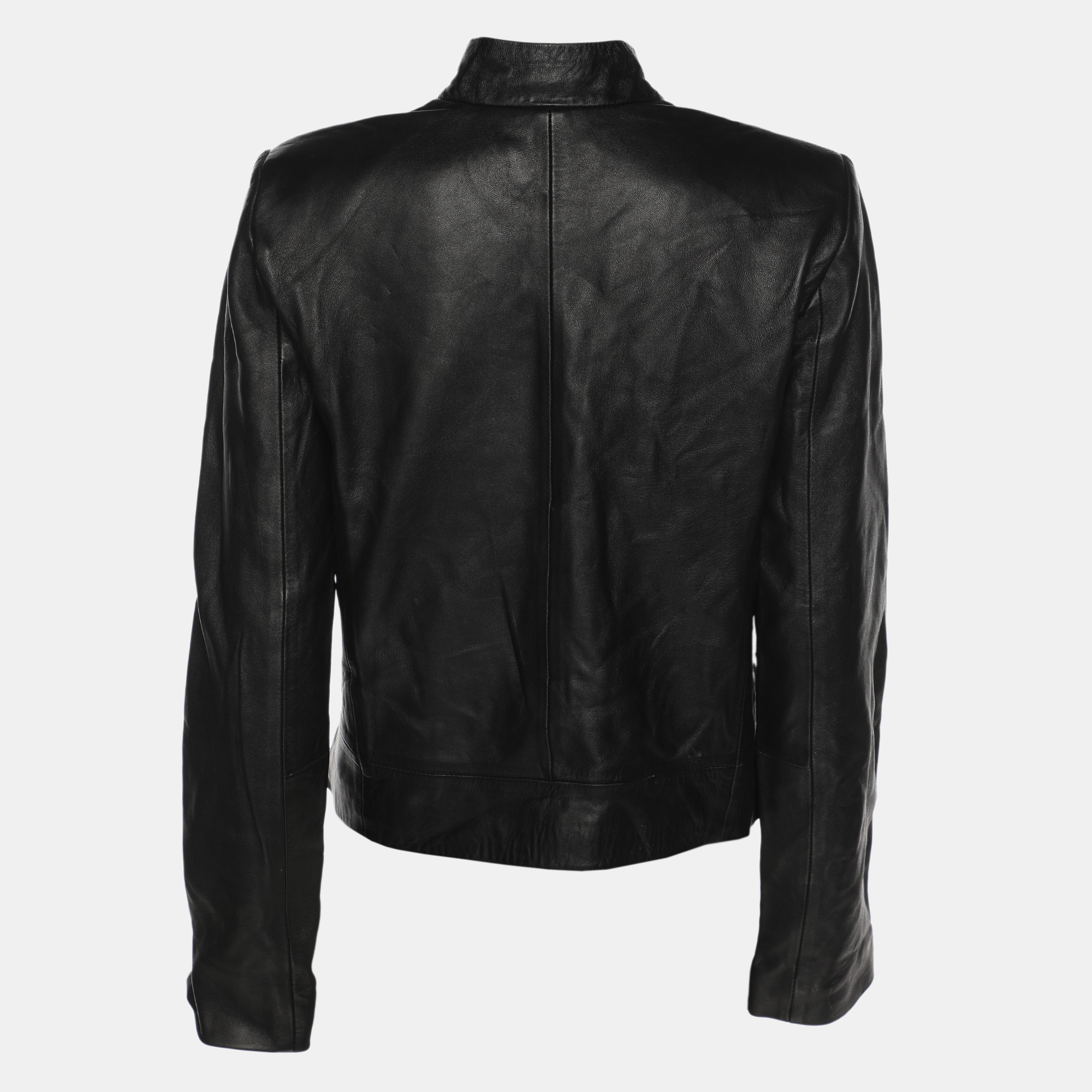 Sandro Black Leather Jacket S