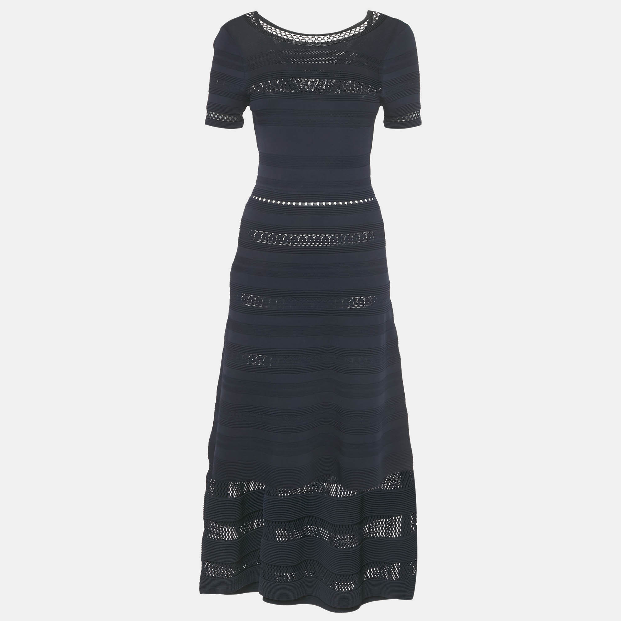 Sandro Navy Blue Stretch Knit Midi Dress M
Sandro Navy Blue Stretch Knit Midi Dress M