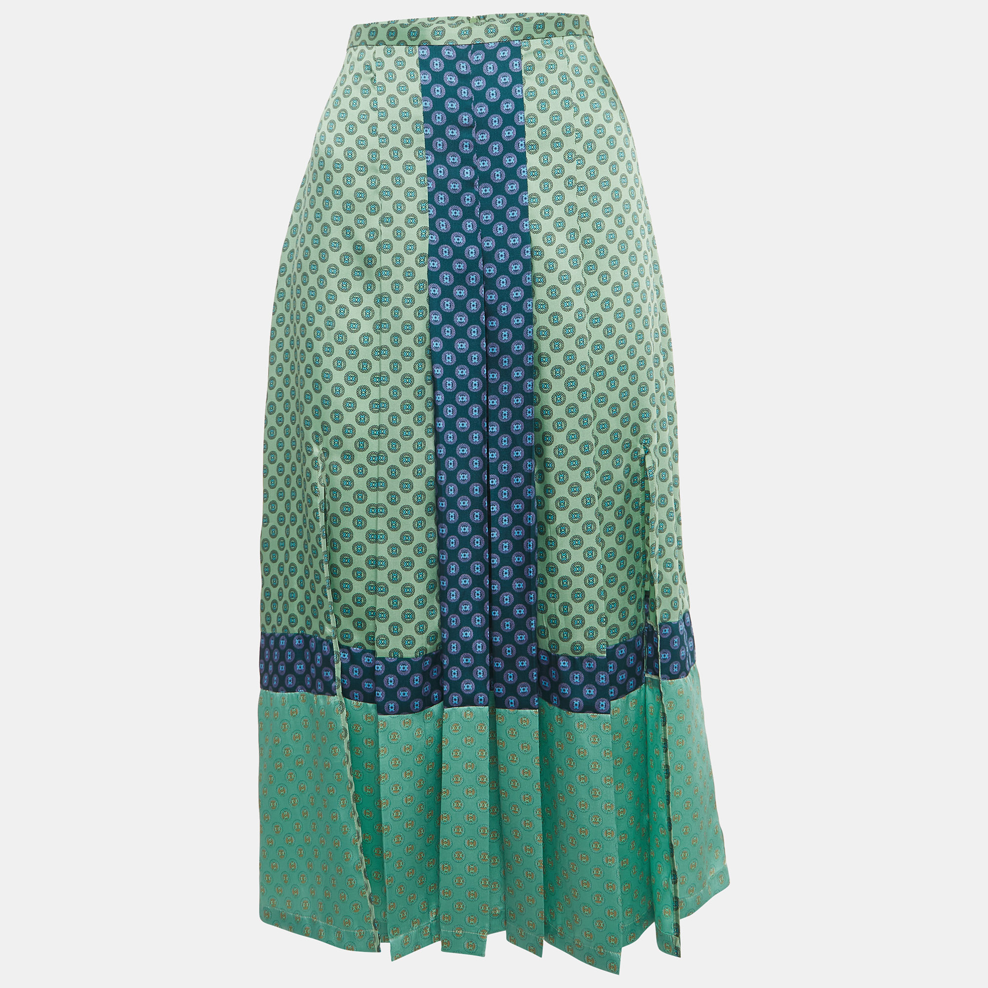Sandro Green Printed Crepe Midi Skirt L
Sandro Green Printed Crepe Midi Skirt L