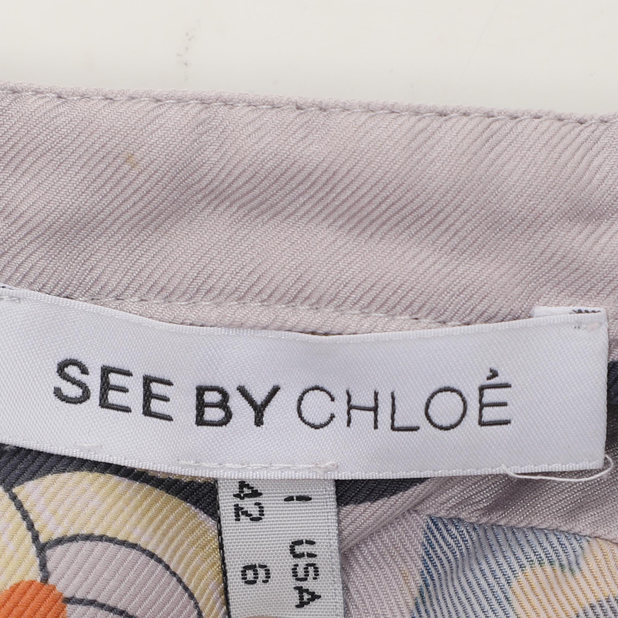 See By Chloe Multicolor Silk Blouse M