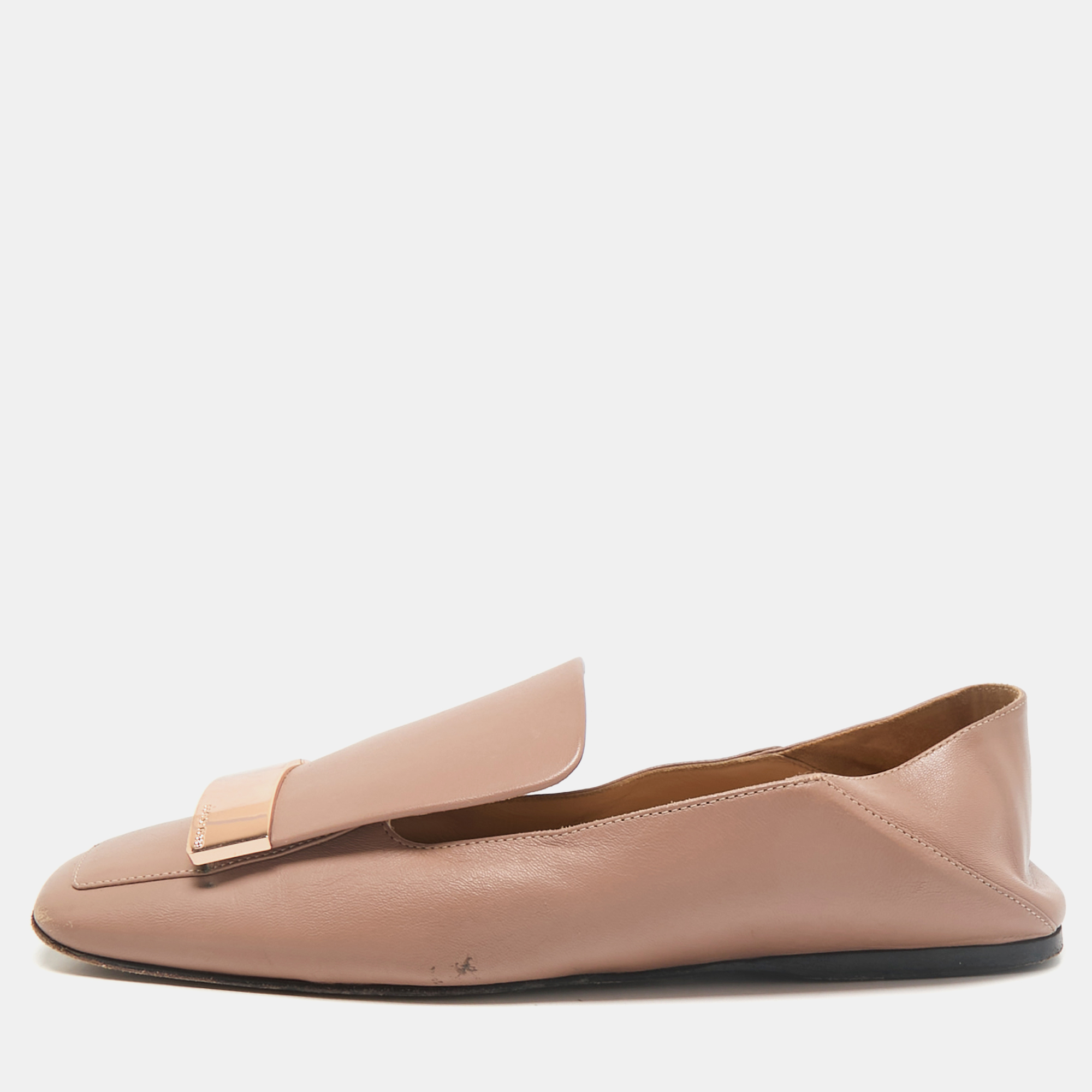 Sergio Rossi Dusty Pink Leather Square Toe sr1 Oro Rosa Loafers Size
Sergio Rossi Dusty Pink Leather Square Toe sr1 Oro Rosa Loafers Size