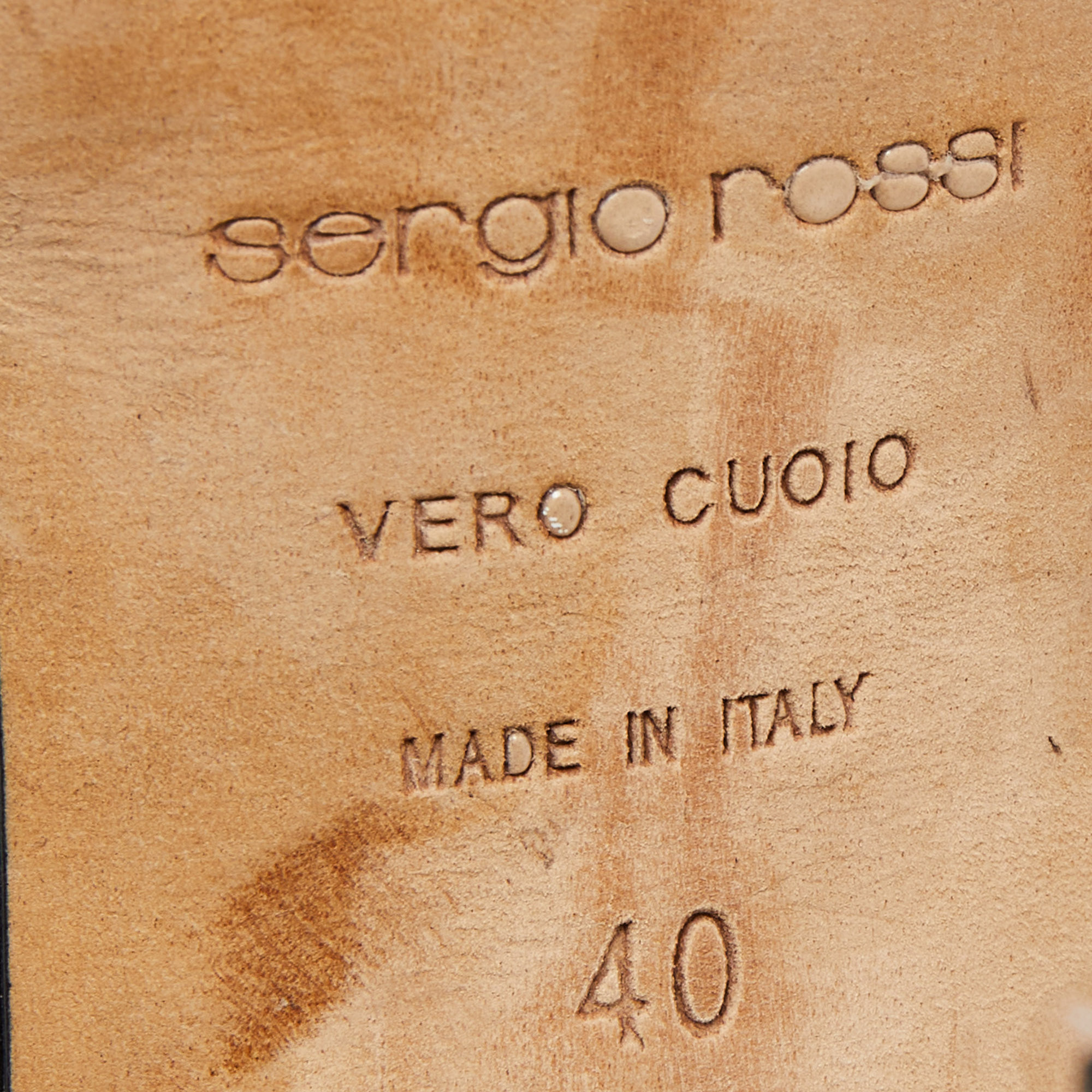 Sergio Rossi Tricolor Suede Strappy Sandals Size 40