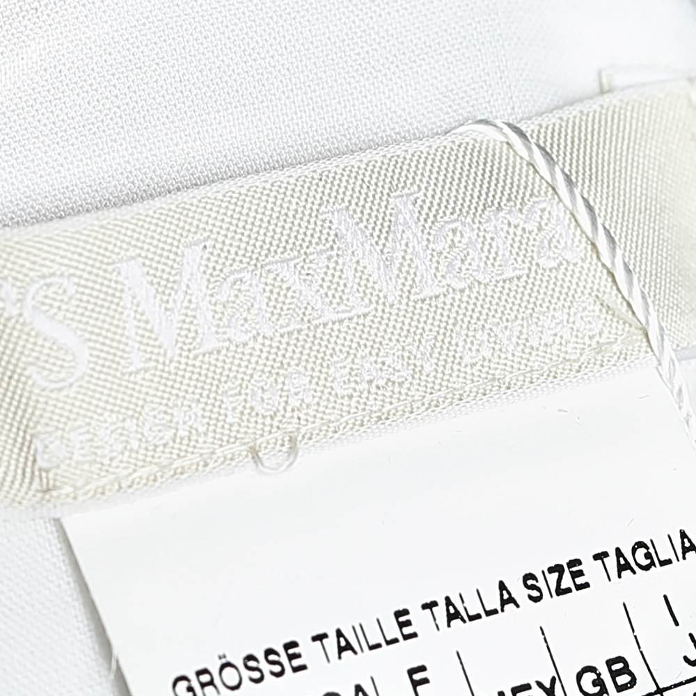 'S Max Mara White Linen & Cotton Sleeveless Shift Dress S