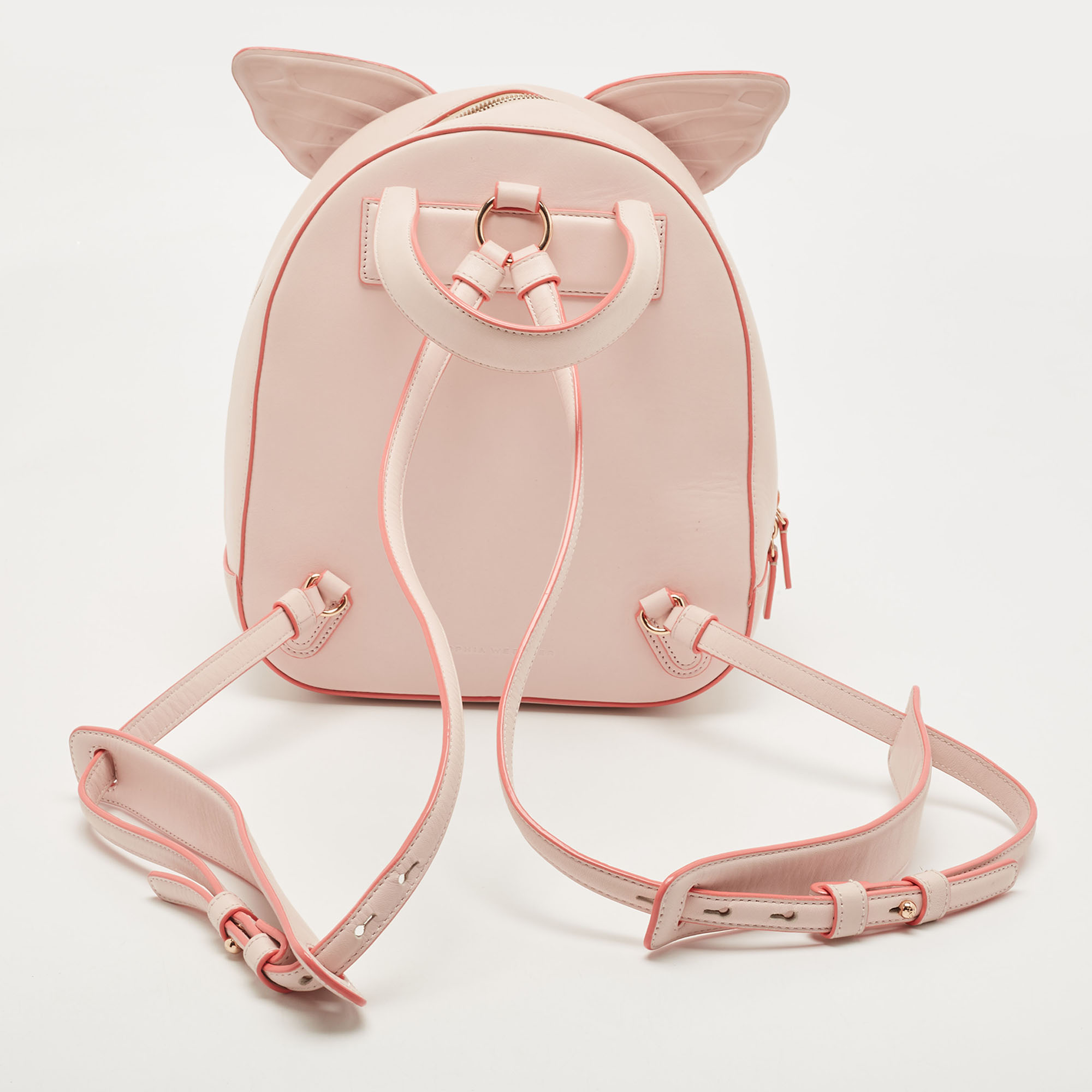 Sophia Webster Light Pink Leather Small Kiko Butterfly Backpack