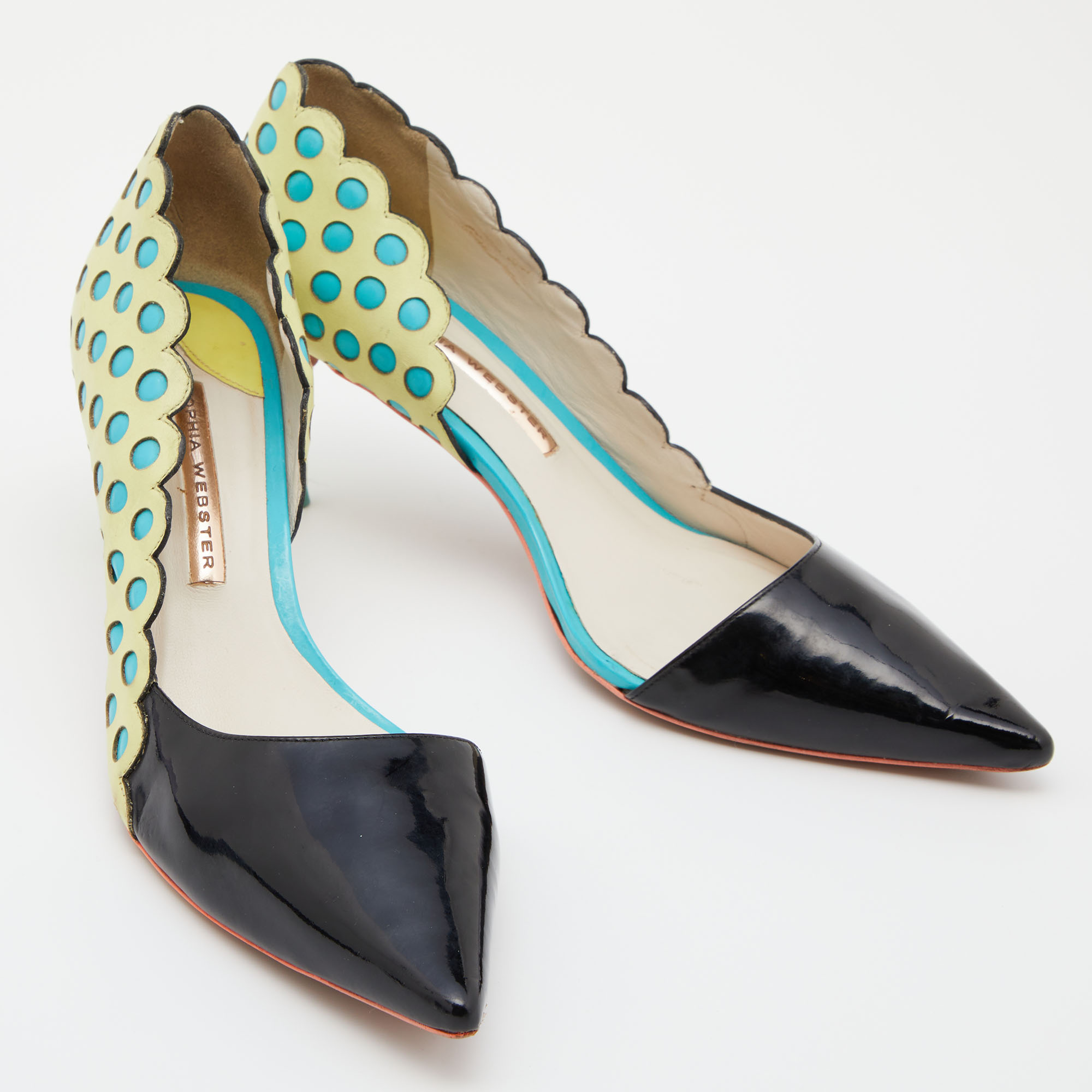 Sophia Webster Multicolour Patent And Leather D'orsay Pumps Size 39