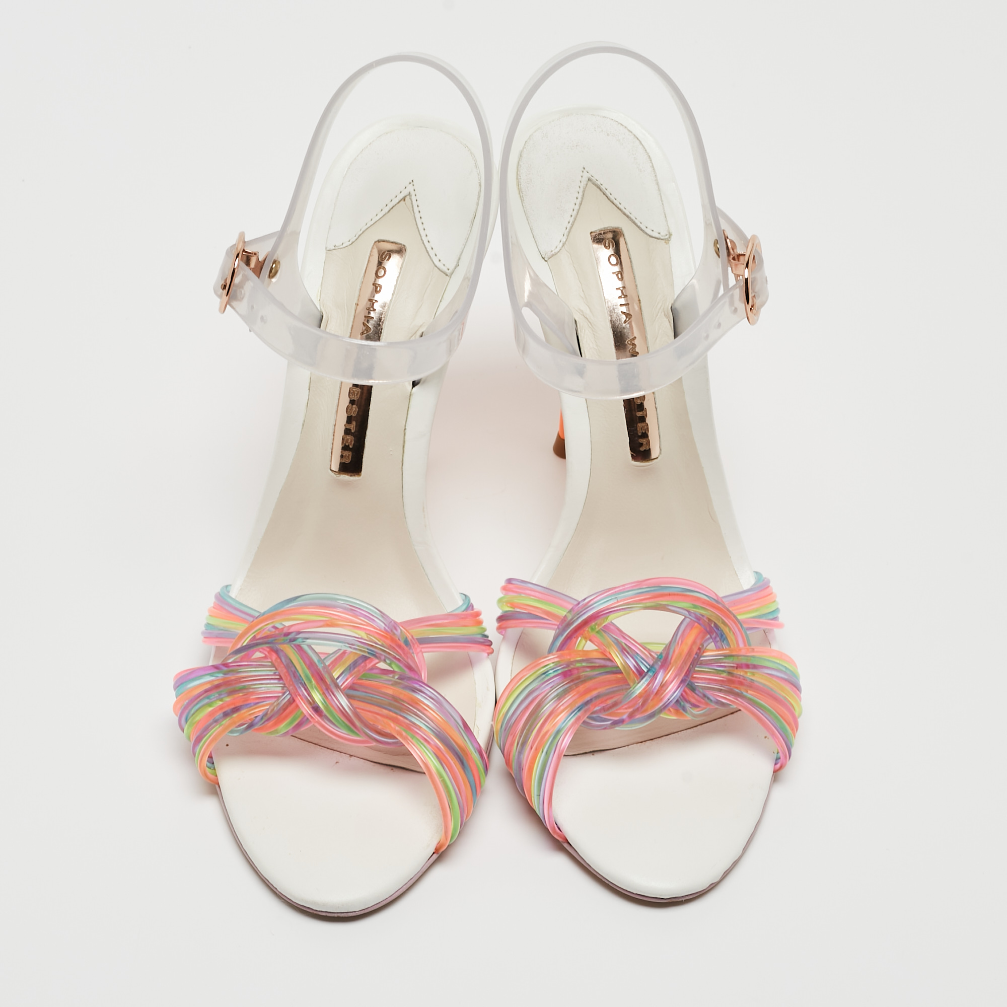 Sophia Webster Multicolor PVC And Jelly Coralie Ankle Strap Sandals Size 36.5