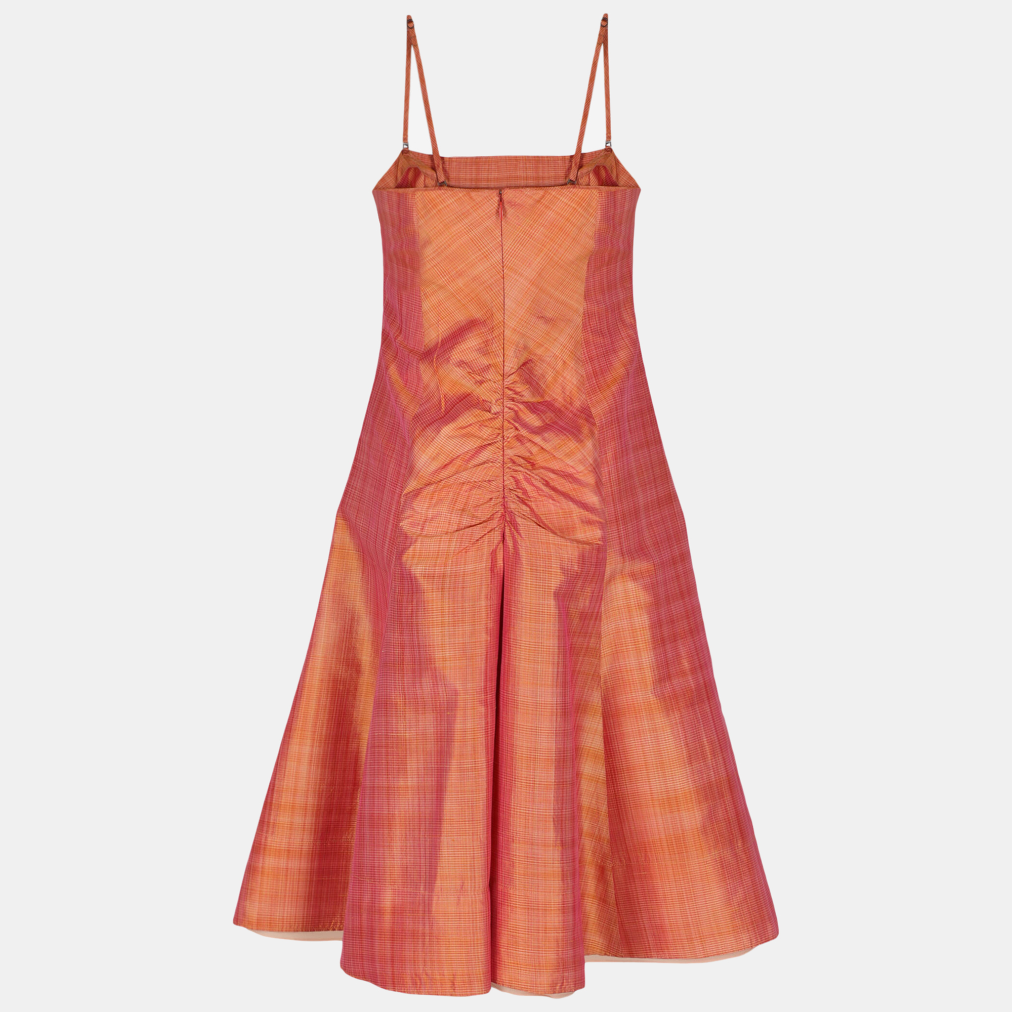 Sportmax  Women's Silk Midi Dress - Orange - M