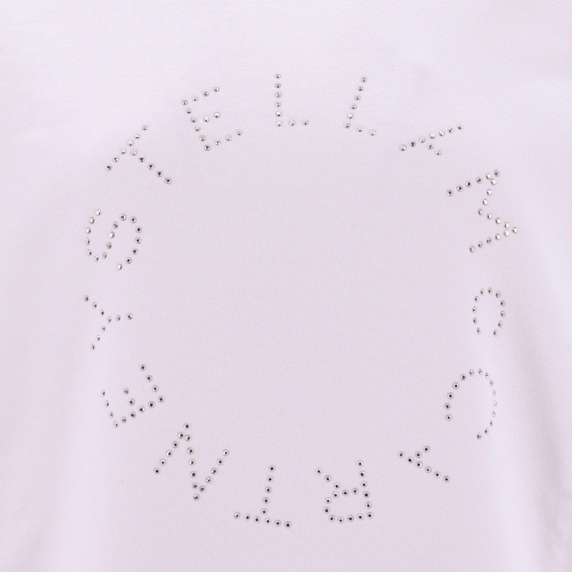 Stella Mccartney White Cotton Frontal Logo Sweatshirt S