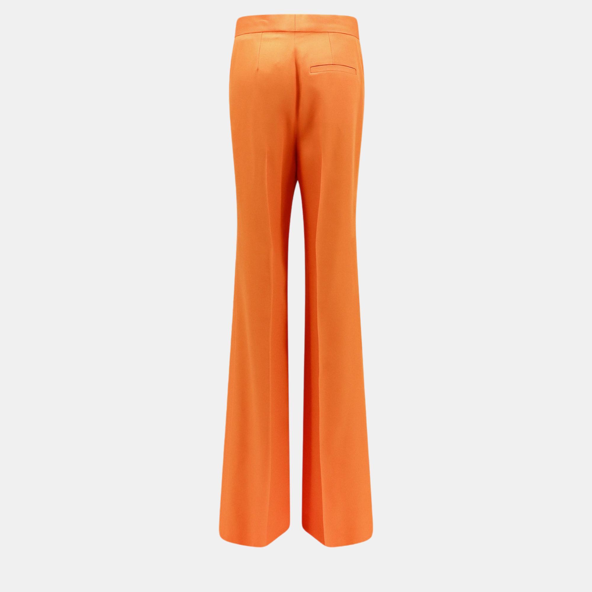 Stella Mccartney Orange Viscose Trouser S