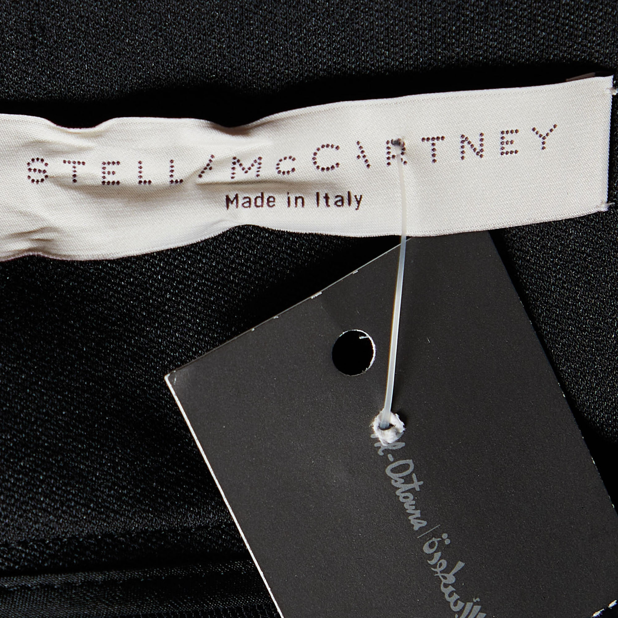 Stella McCartney Black Embellished Silk Bow Tie Detail Mini Skirt L