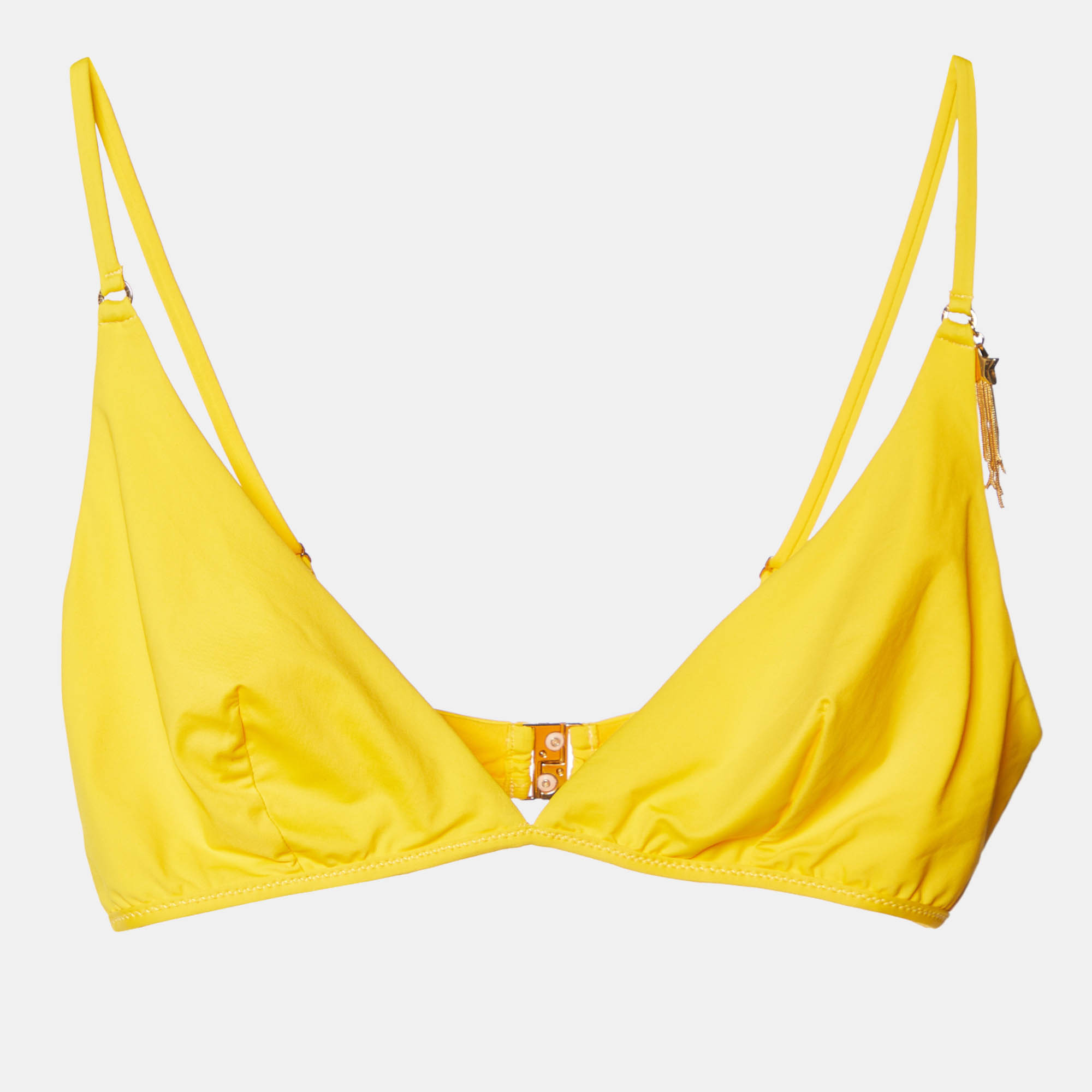 Stella mccartney yellow jersey bikini top m