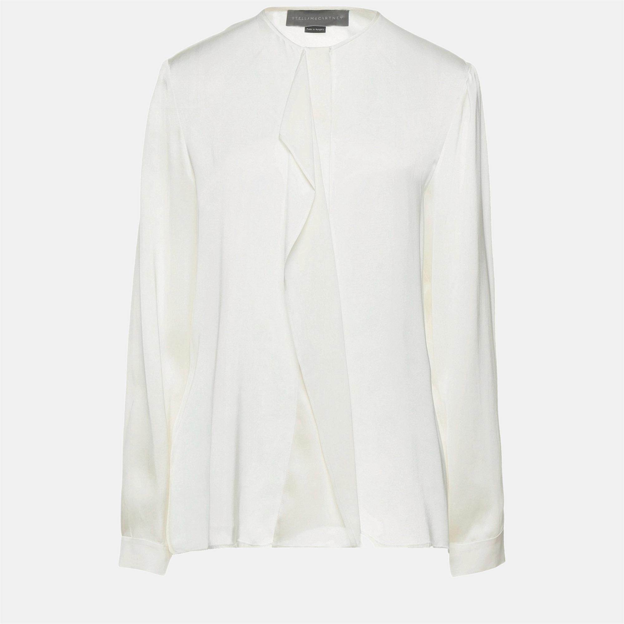 Stella mccartney white silk blouse xl (it 46)