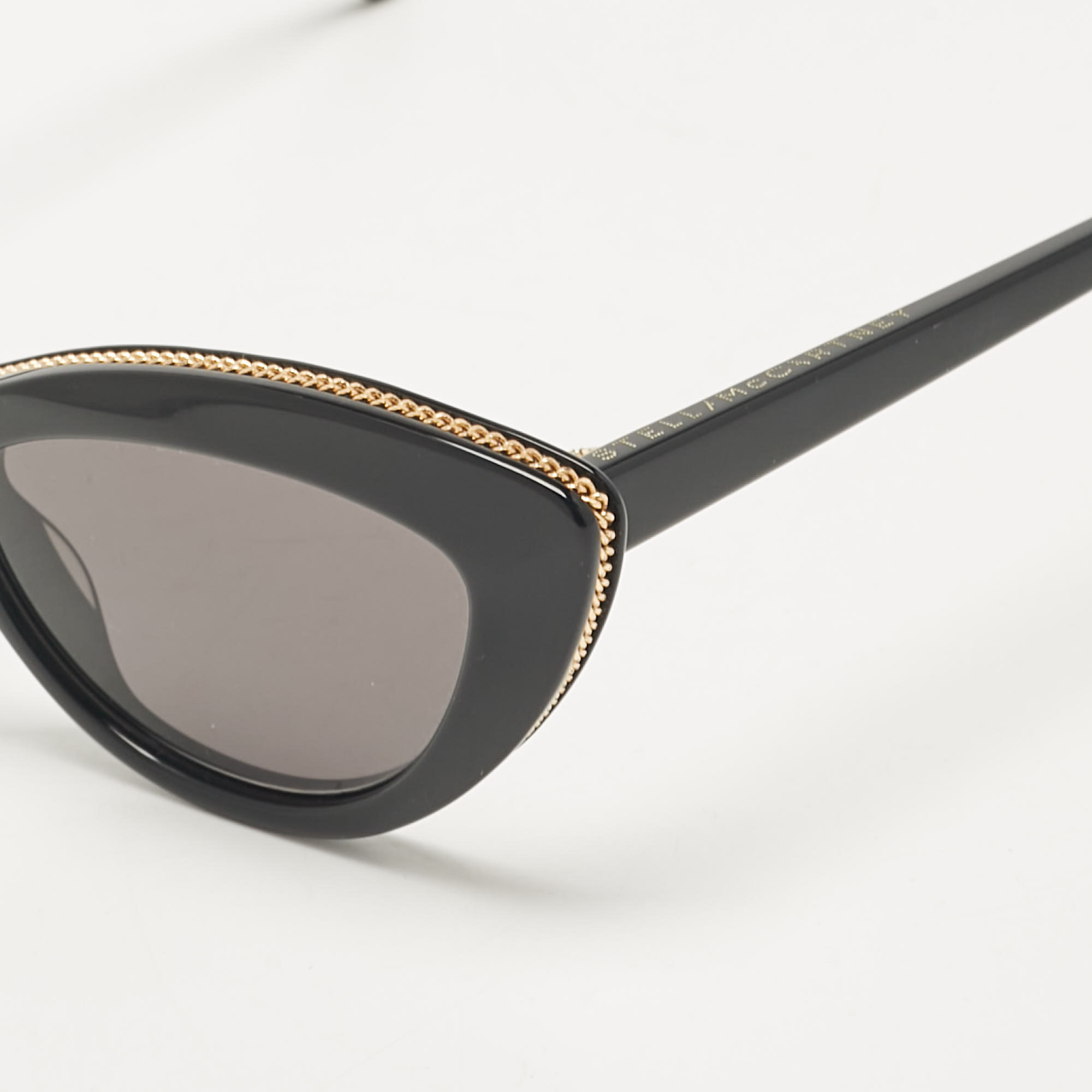 Stella McCartney Black Falabella Cateye Sunglasses