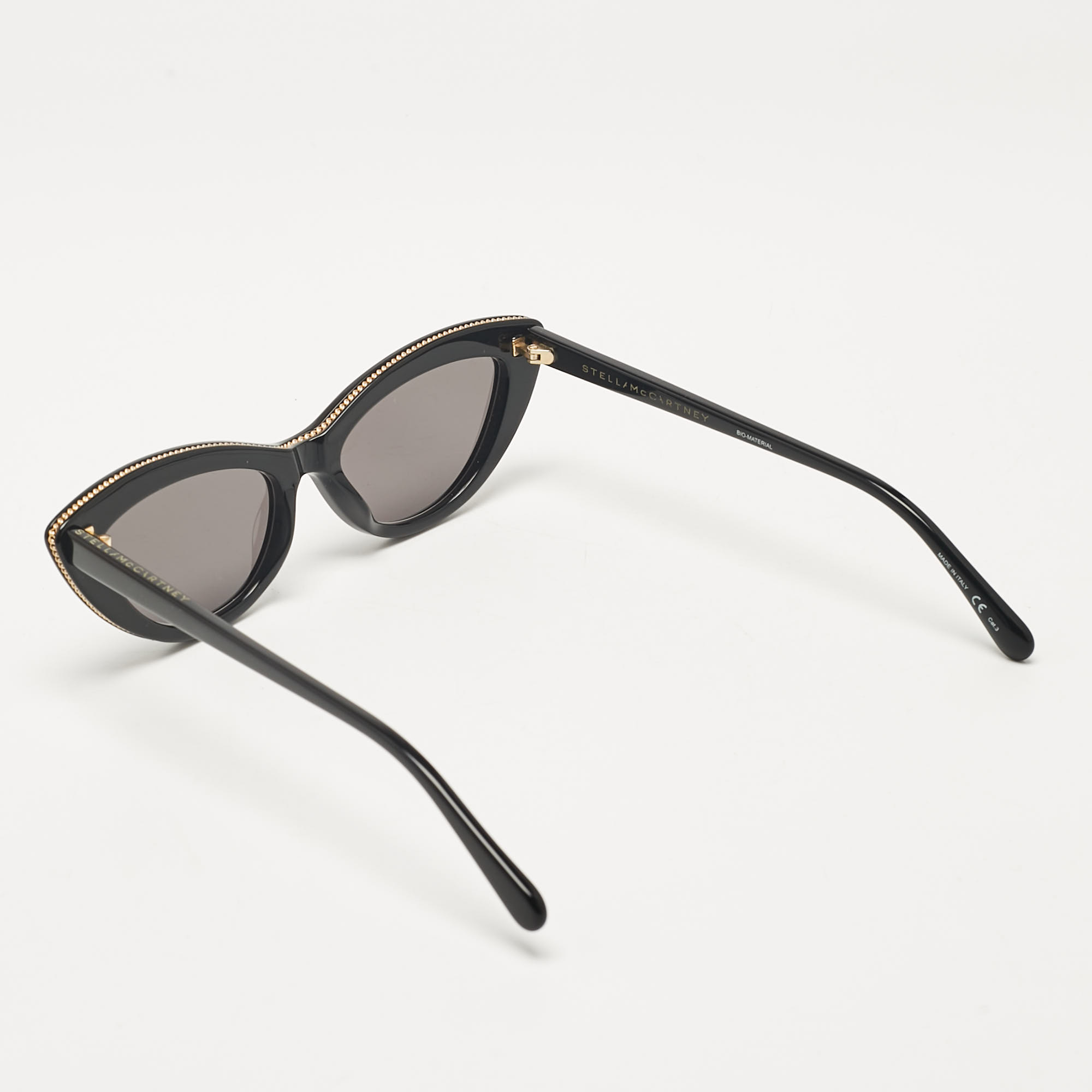 Stella McCartney Black Falabella Cateye Sunglasses