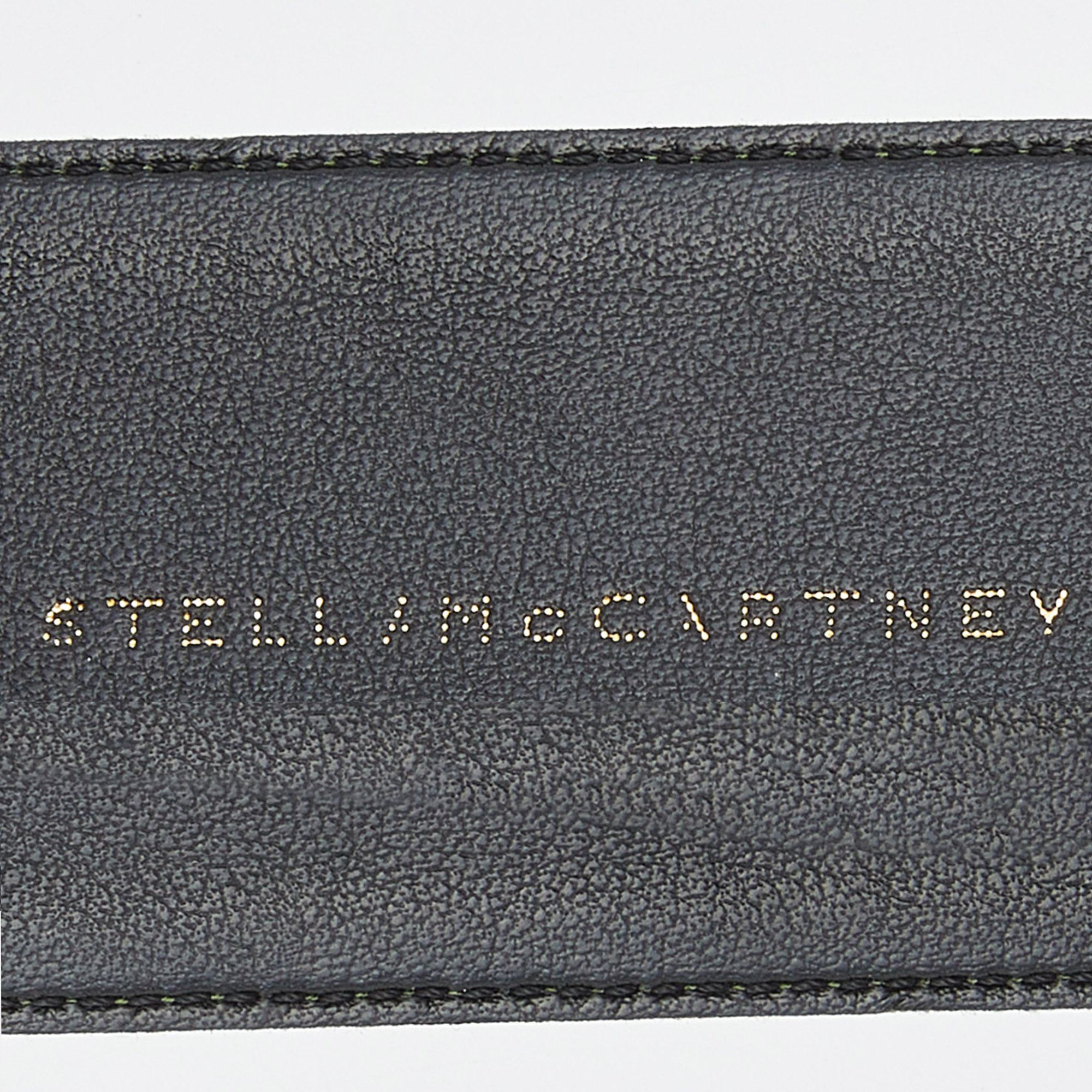 Stella McCartney Green Canvas Waist Belt 71CM