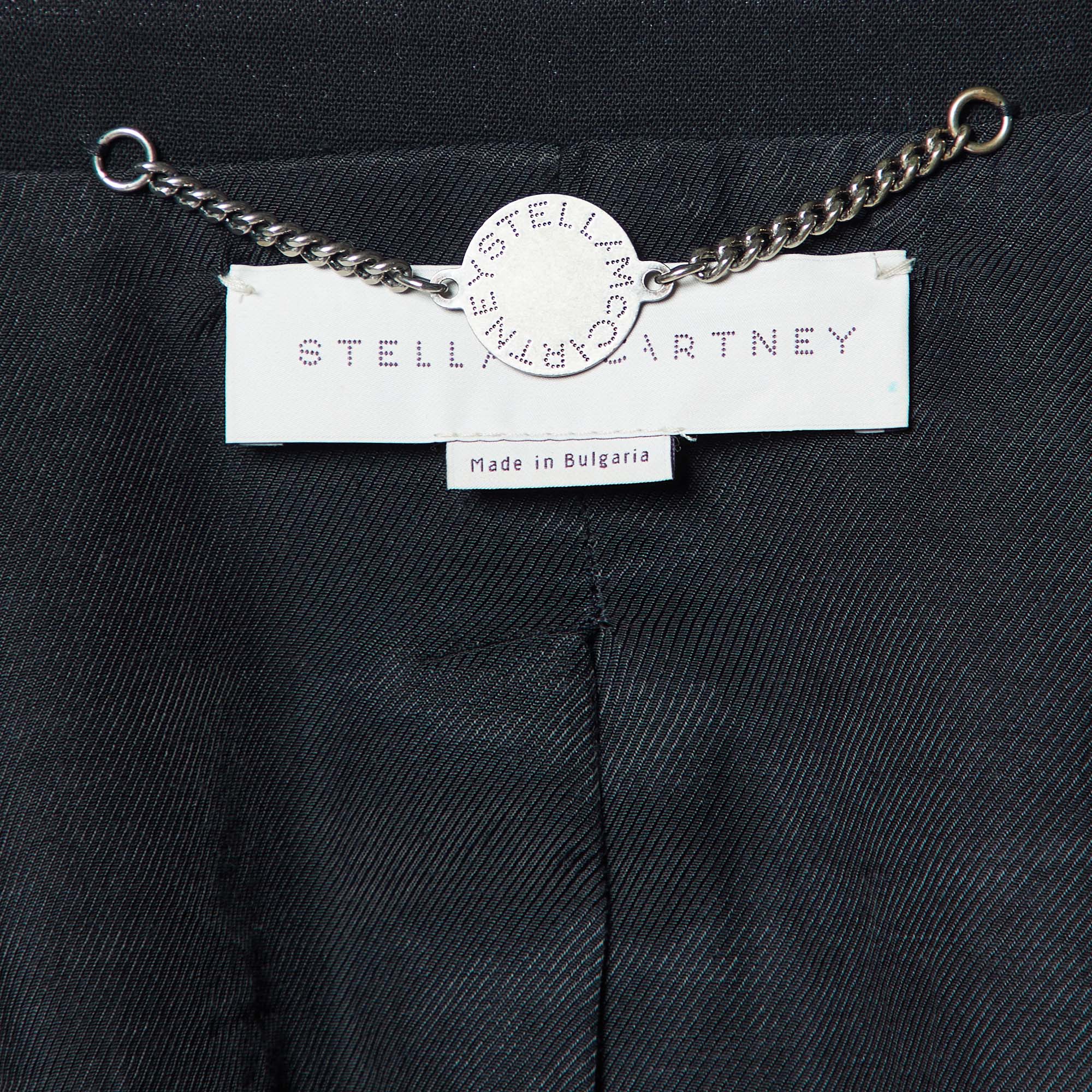 Stella McCartney Black Wool Single Breasted Blazer S