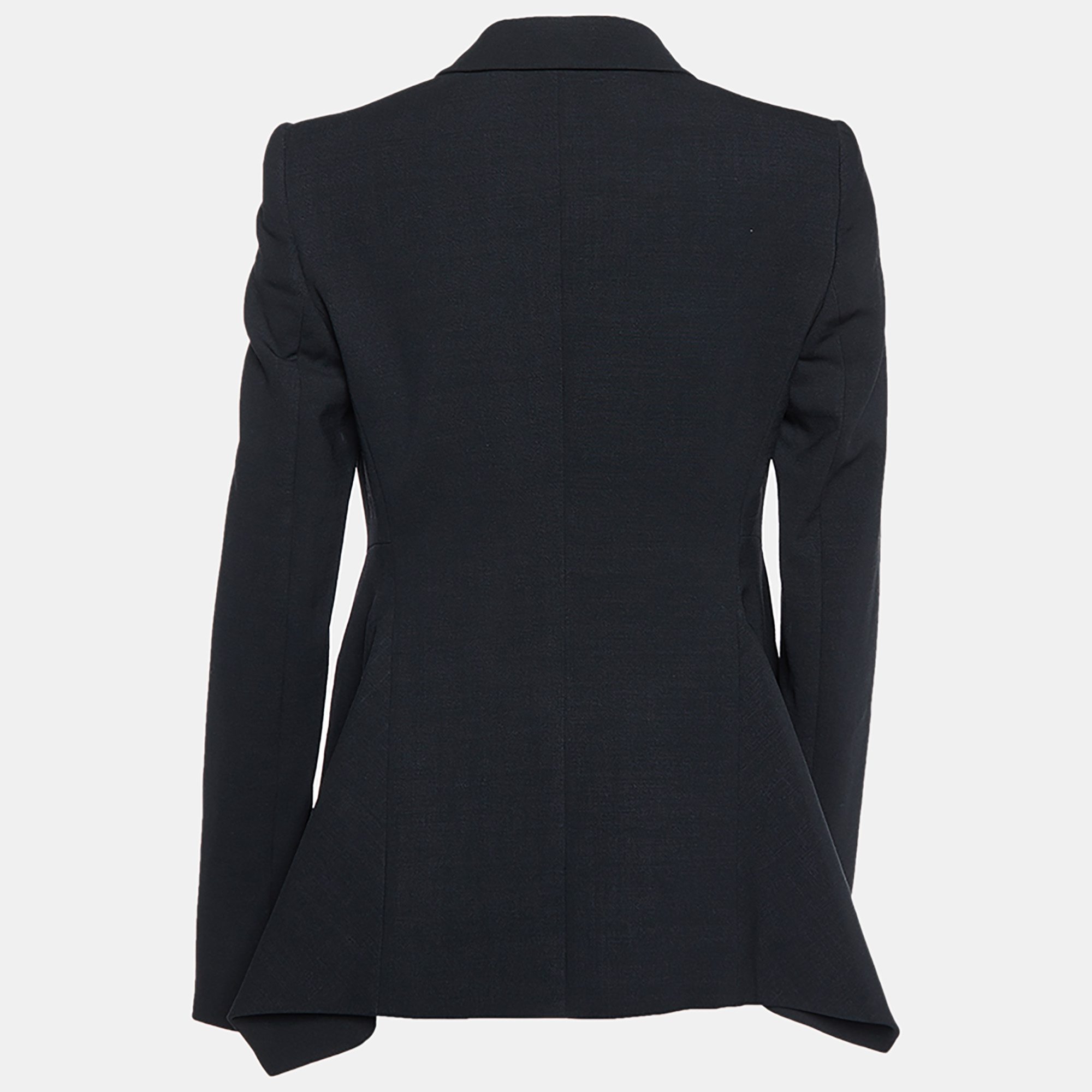 Stella McCartney Black Wool Single Breasted Blazer S