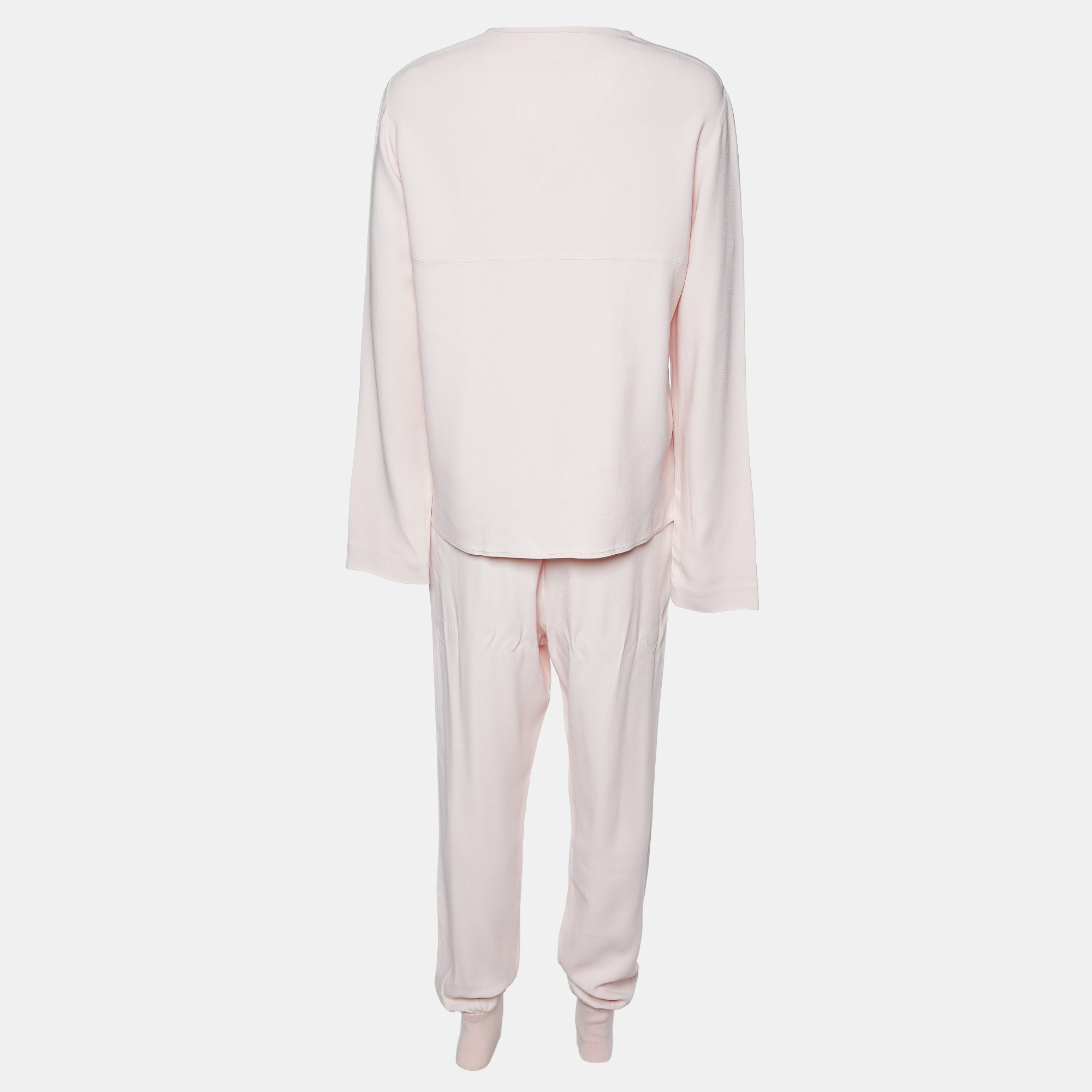 Stella McCartney Pink Crepe Top And Pants Set M