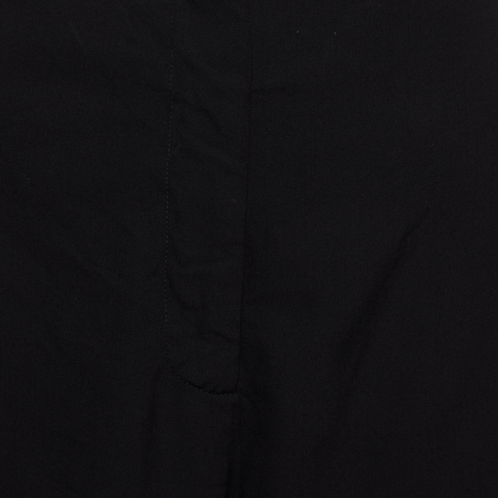 Stella Mccartney Black Wool Loose Fit Trousers M