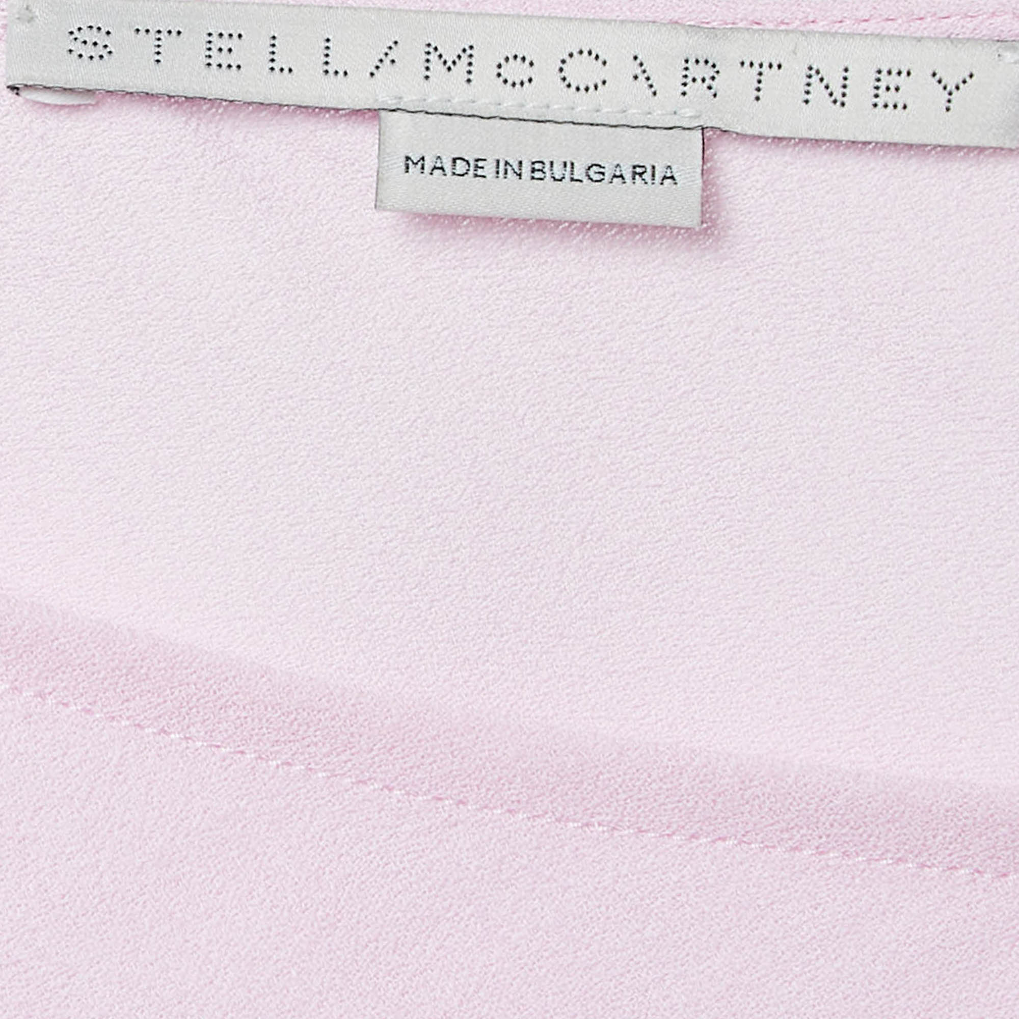 Stella McCartney Pink Crepe Oversized Top M