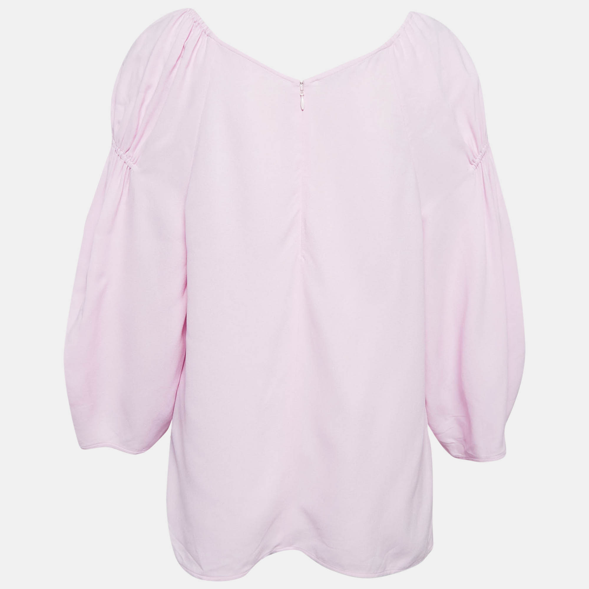 Stella McCartney Pink Crepe Oversized Top M