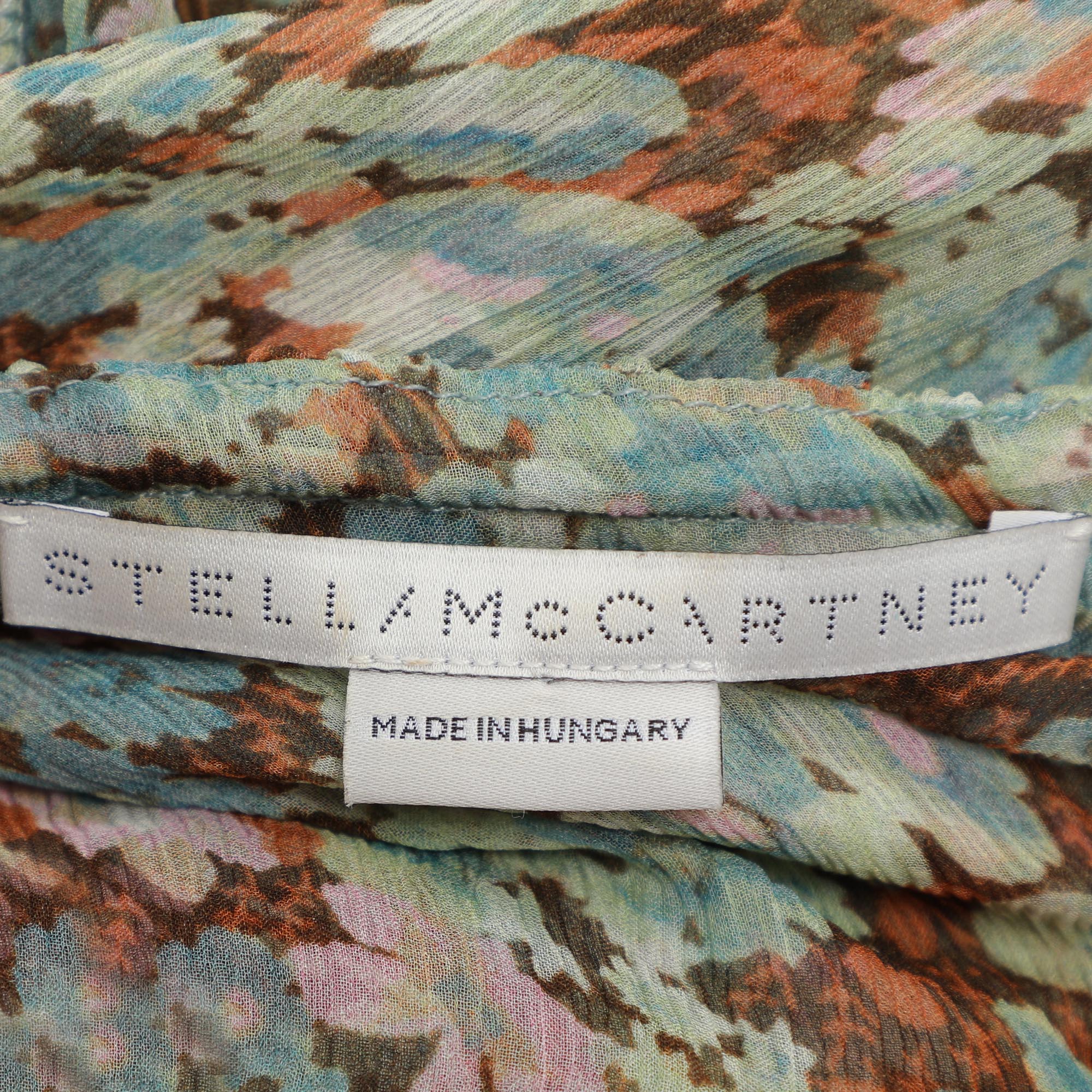 Stella McCartney Multicolor Silk Tie Top S