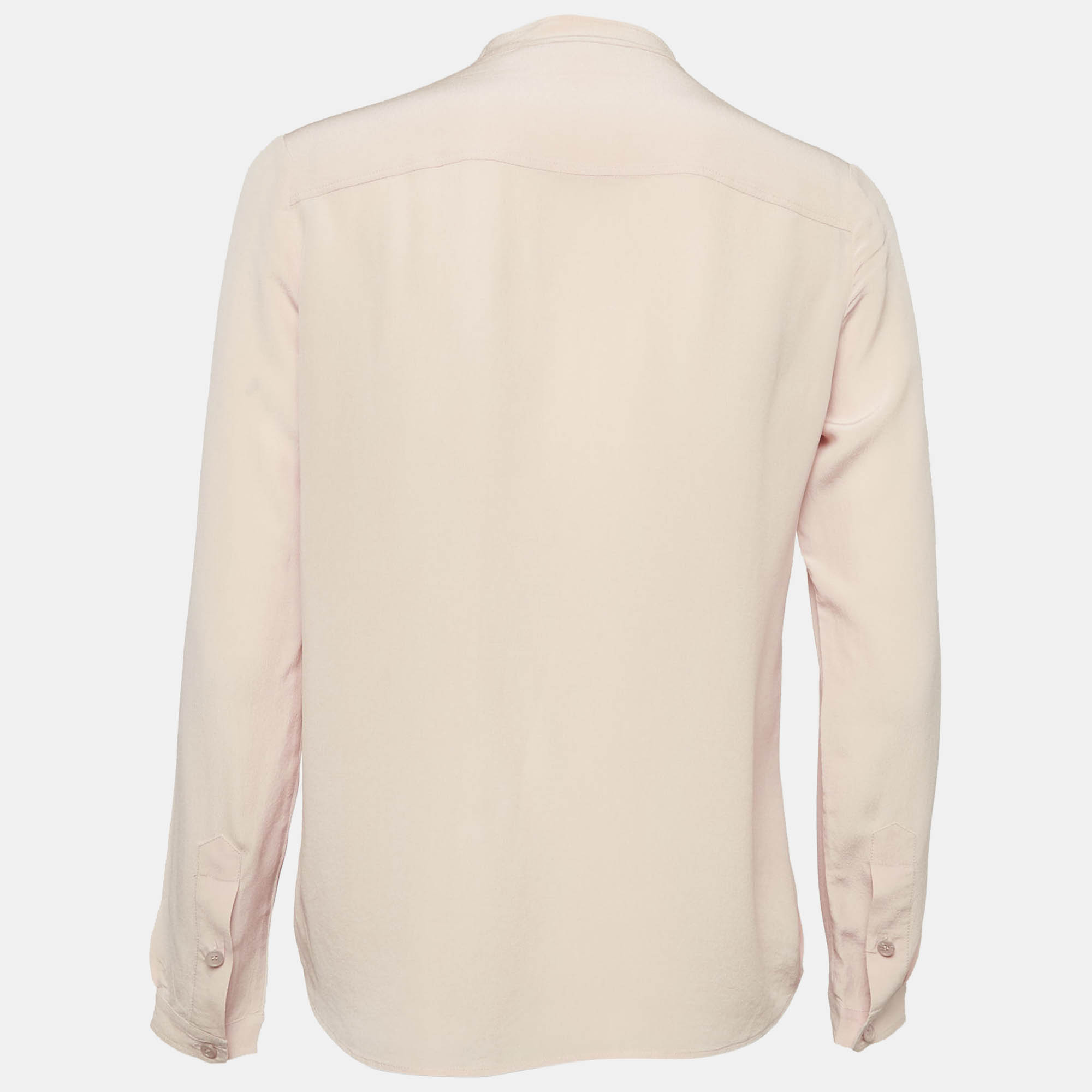 Stella McCartney Pink Silk Half Placket Blouse M