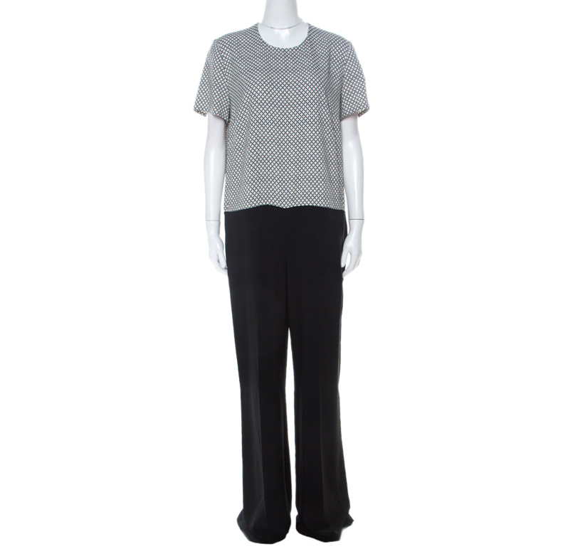 Stella McCartney Black & Printed Bodice Crepe Wide-Leg Short-Sleeve Jumpsuit M
Stella McCartney Black & Printed Bodice Crepe Wide-Leg Short-Sleeve Jumpsuit M