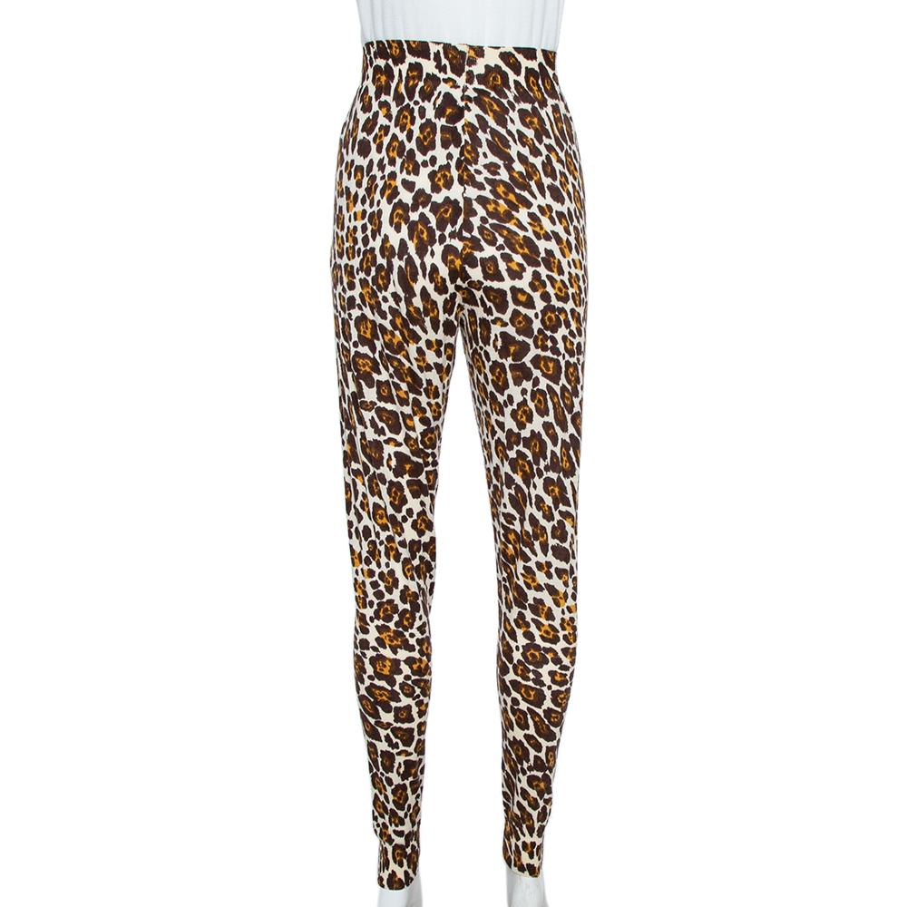 Image of Stella McCartney Brown Animal Print Knit Pants M