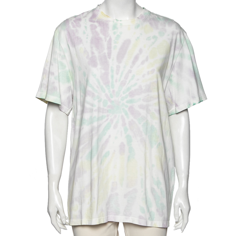 Stella McCartney Multicolored Tie-Dye Printed Cotton Short Sleeve T-Shirt S