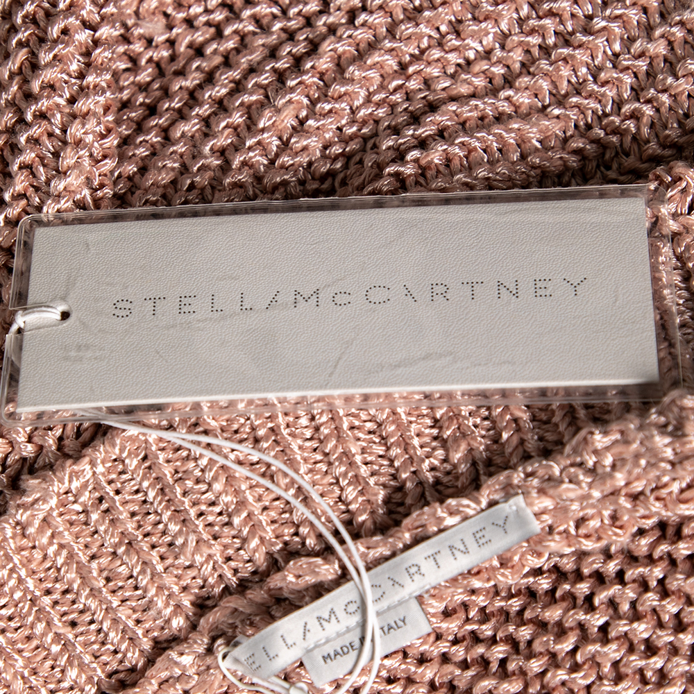 Stella McCartney Pink Knit One Shoulder Jumper S
