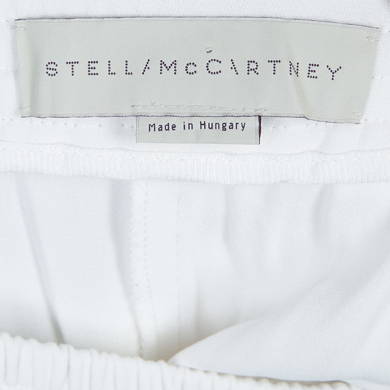 Stella McCartney White Zip Detail Pants S