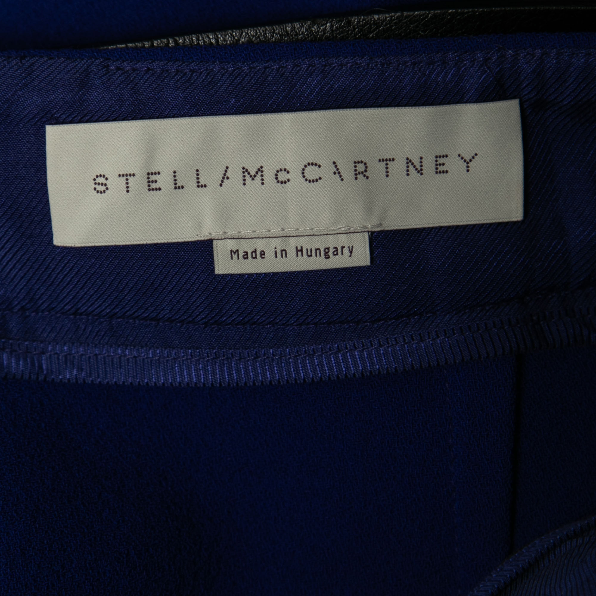 Stella McCartney Blue Wool-Crepe Belted Midi Skirt M