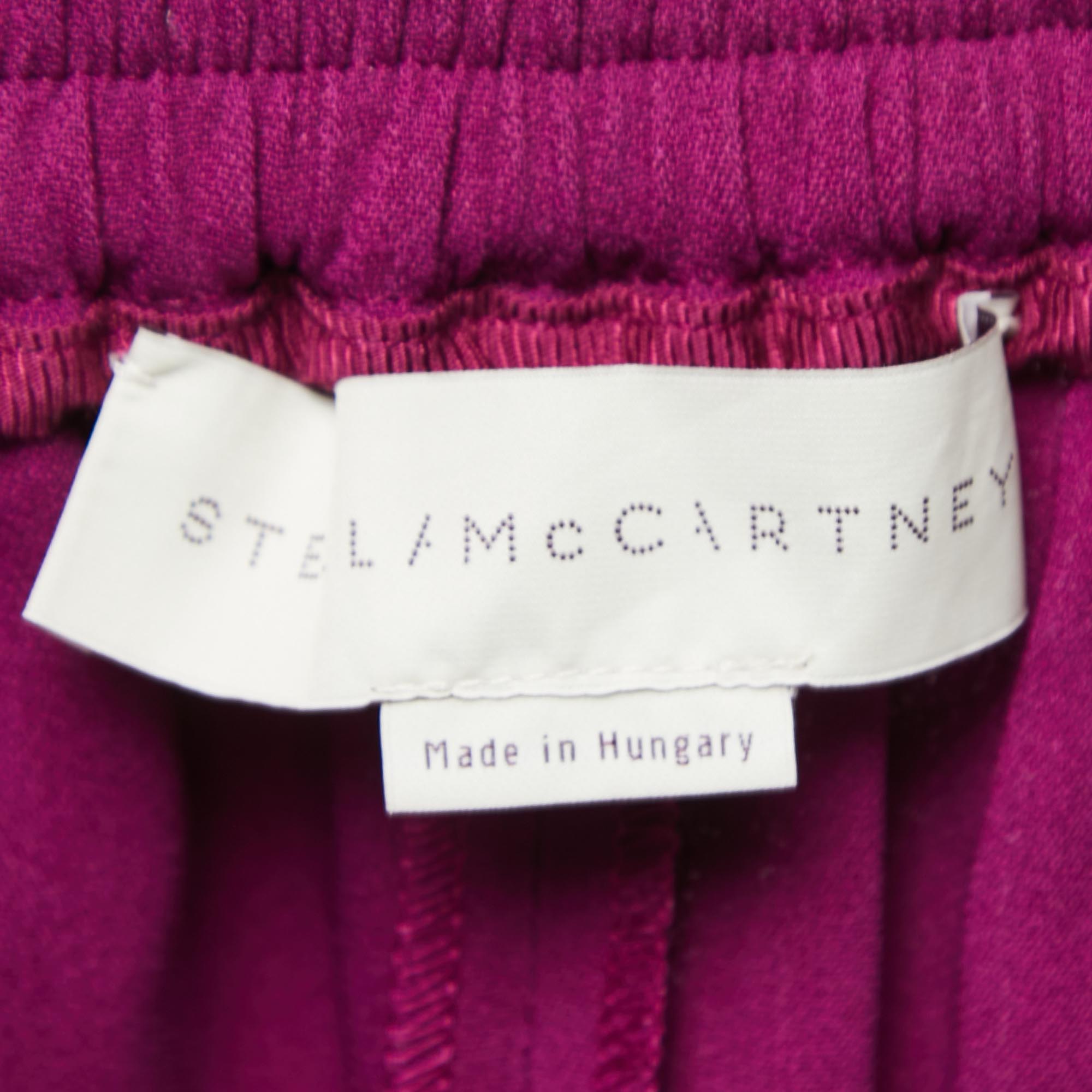 Stella McCartney Purple Crepe Jogger Pants S